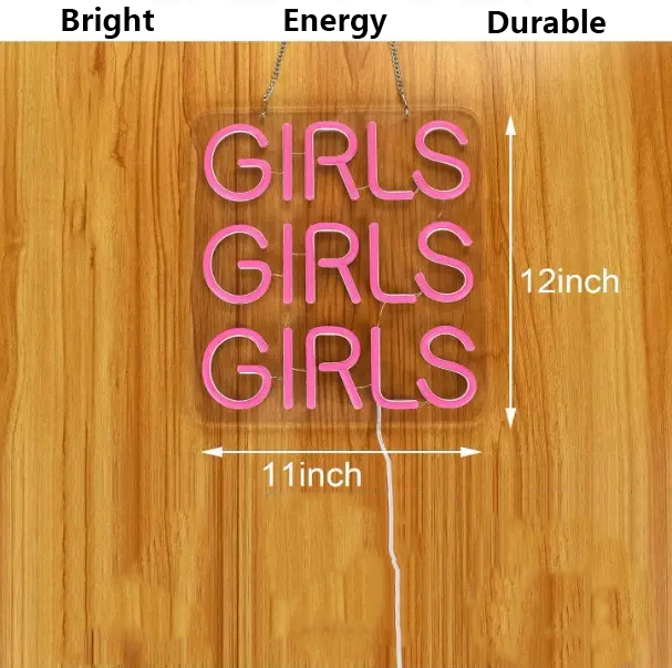 Girls Neon Signs Girls' Room Decor Gifts for Her Beauty Salon Signs