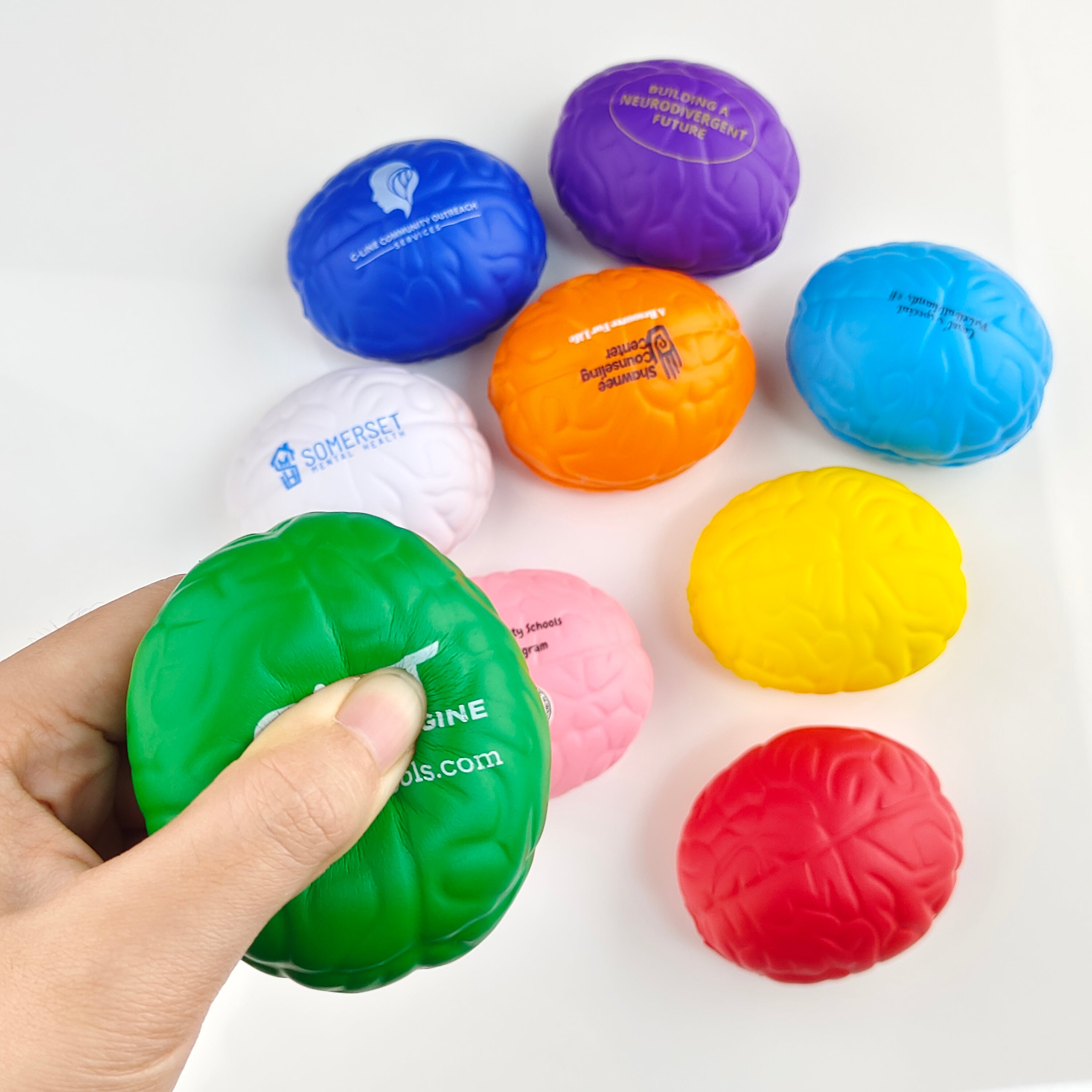 Custom Brain Pressure Release Ball with Business Logo