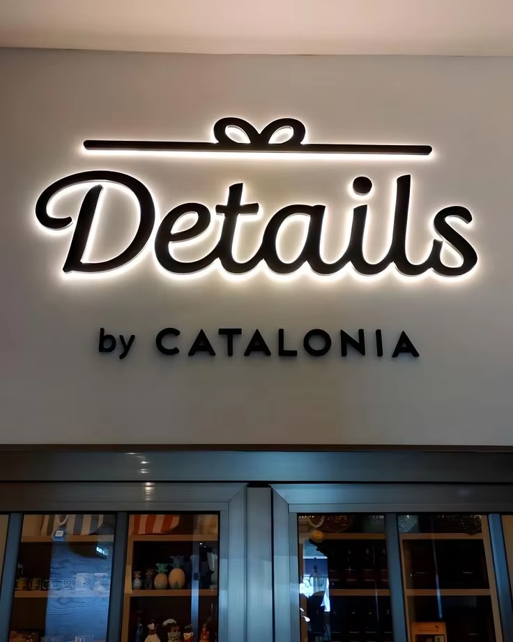 Custom Black Metal Business LED Sign for Studio Company