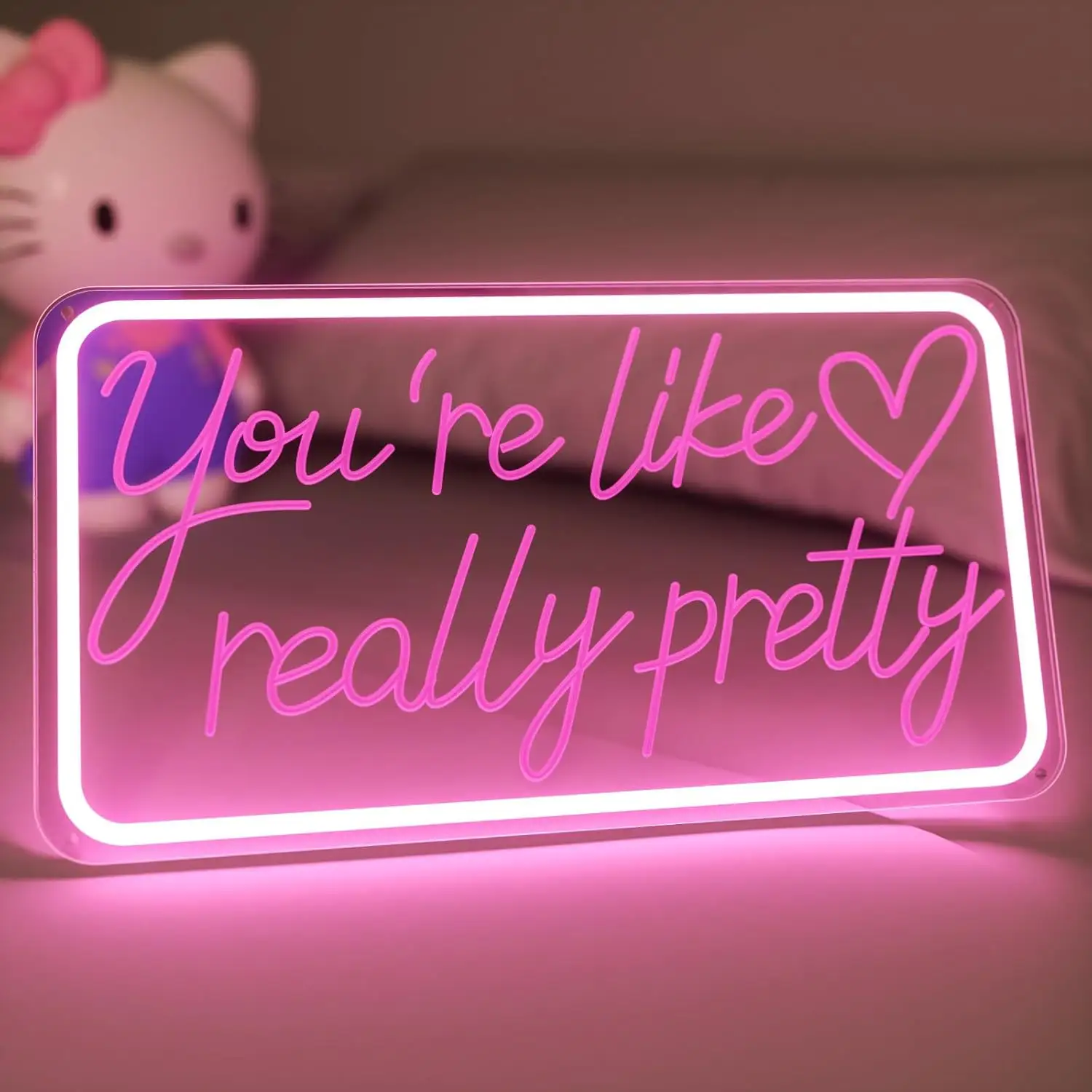 You're Like Really Pretty Neon Signs Pink Neon Words Signs Beauty Salon Decor