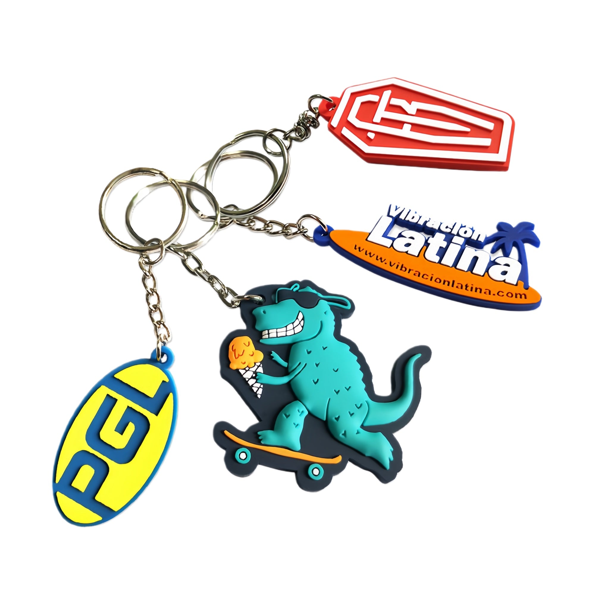 Custom PVC 3D Keychain, Soft Rubber Keychain for Branding and Personal Use