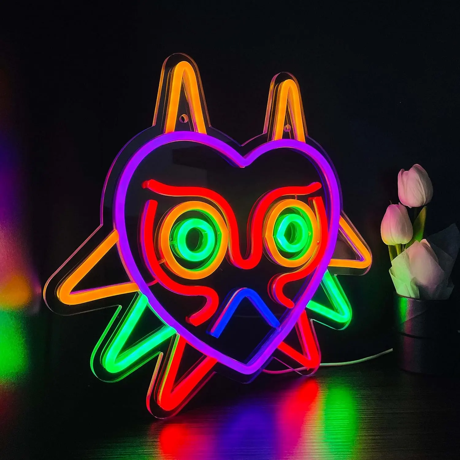 GGK LED Neon Light Signs | Unique Zelda Fans' Gift | Majora's Mask Signs