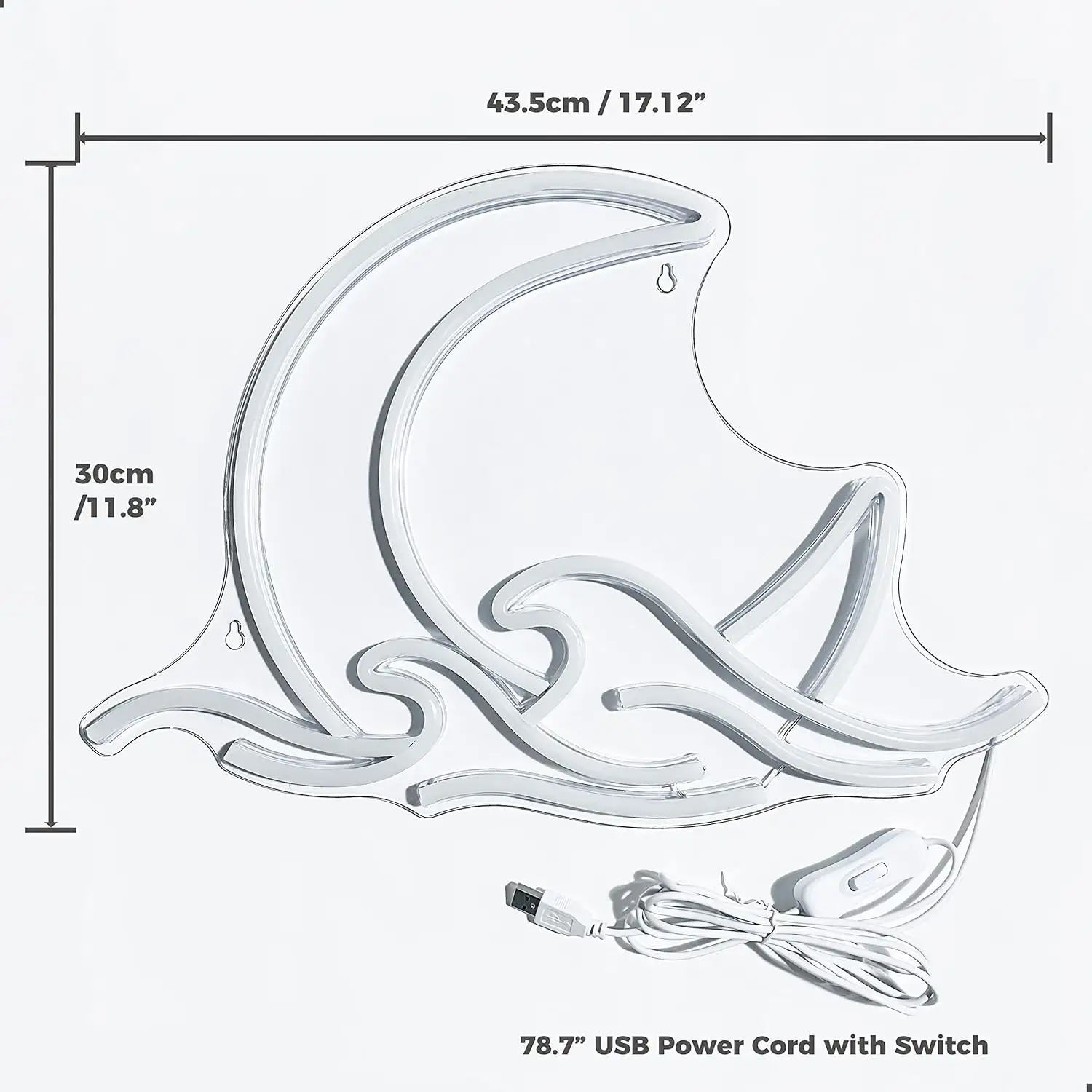 Moon River Sea Wave LED Neon |  Animation Wall Decoration