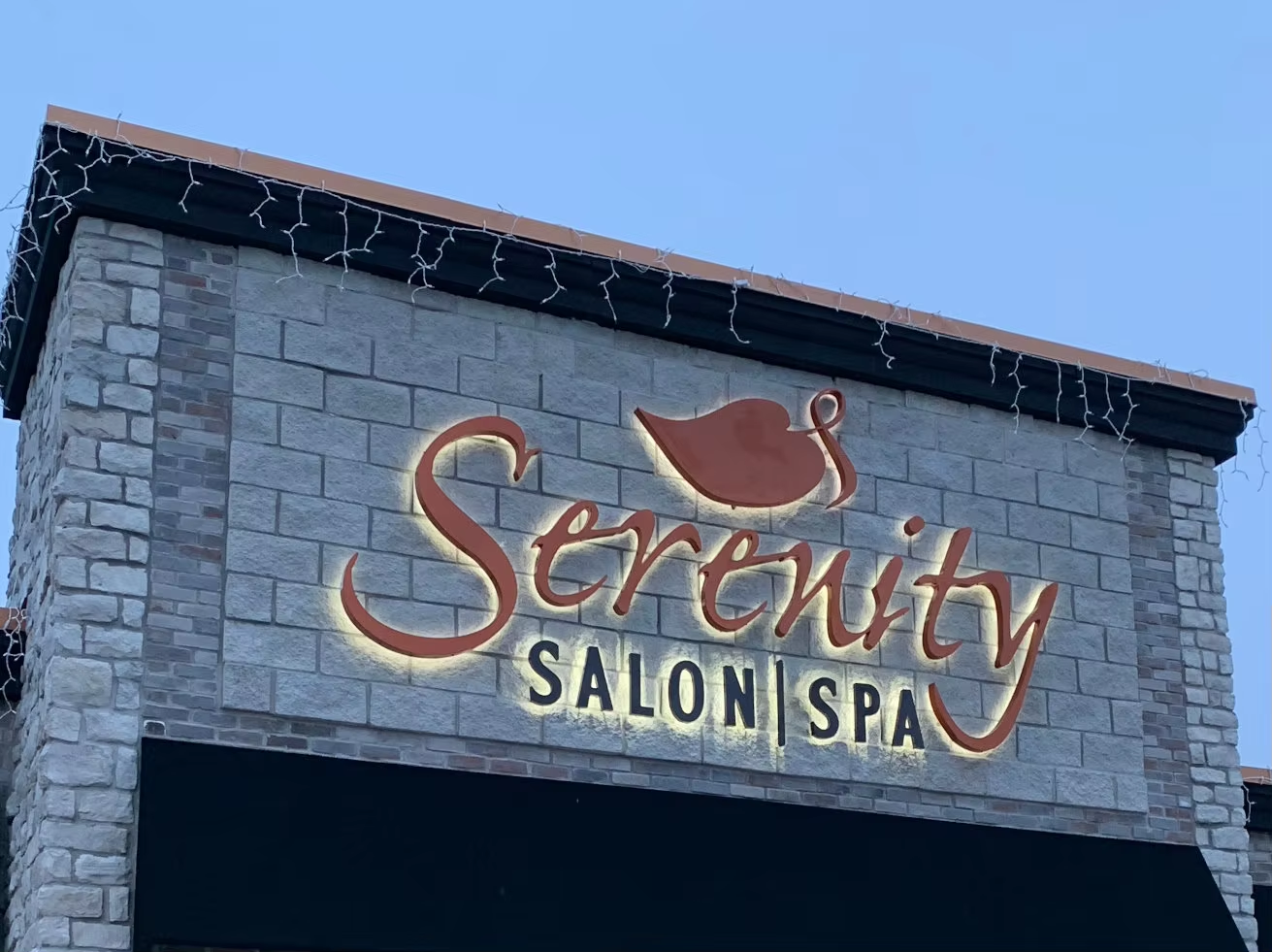 Personalized Colorful Metal Backlit Sign Office Wall Decor Sign