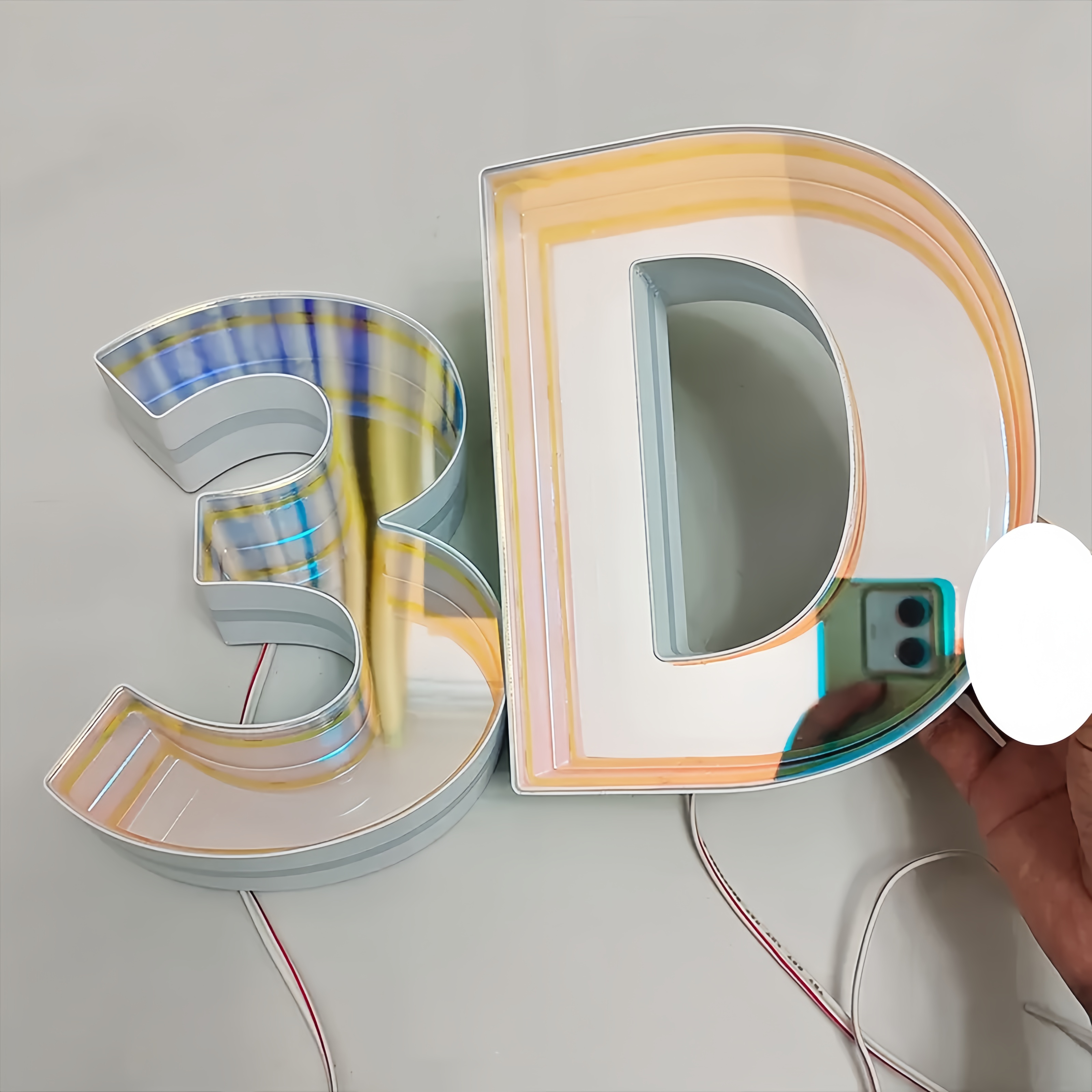 LED Infinite Mirror Letters | Custom Infinity Mirror Sign | 3D Front-lit Signs | Bar Club Business Name Sign