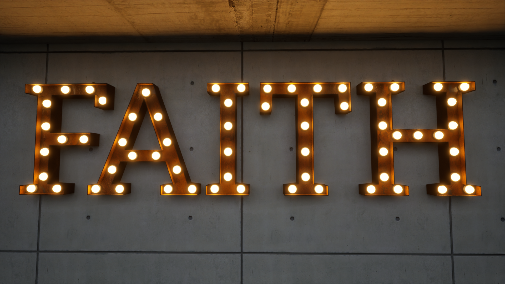 Marquee Light Letters With Lightbulbs | 3D Metal Sign | Vintage Business Signs