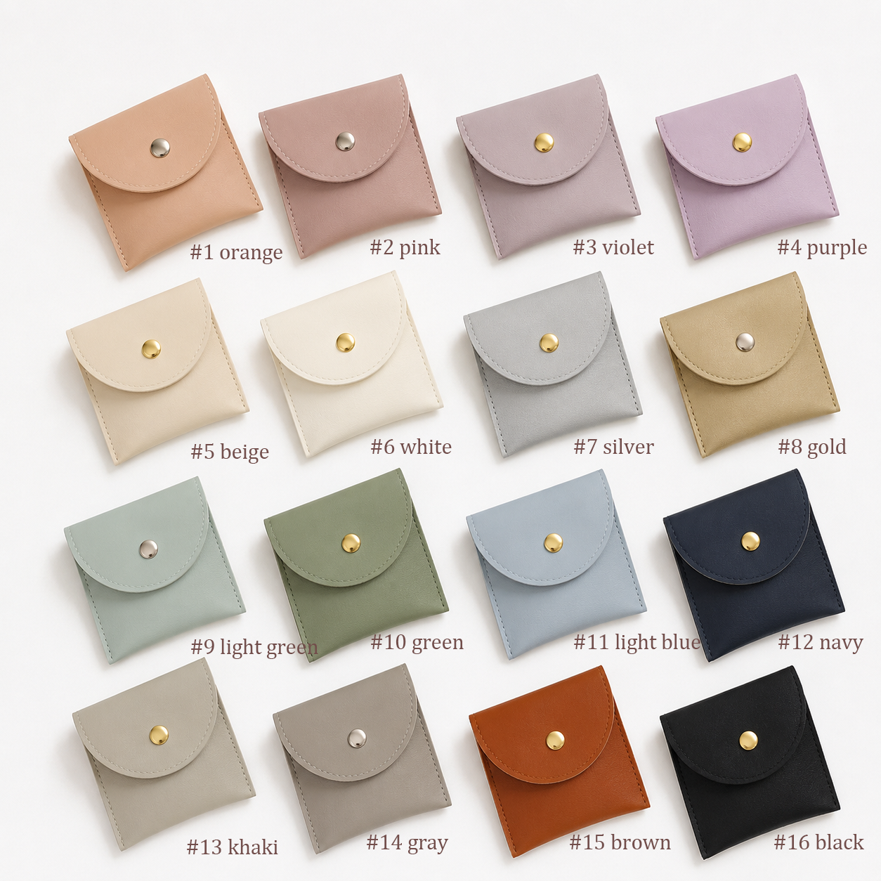 100pcs Customized Clip-on Jewelry Storage Pouch for Bluetooth Earphone USB and Bracelet