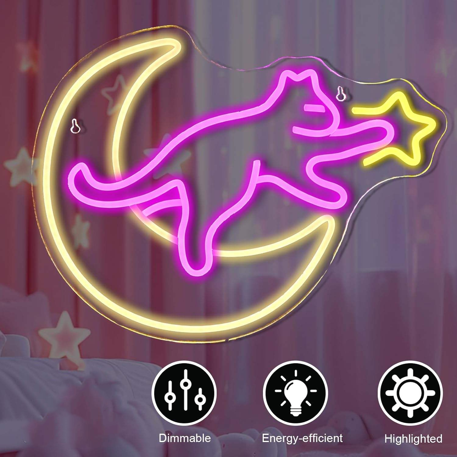 Moon Cat Neon