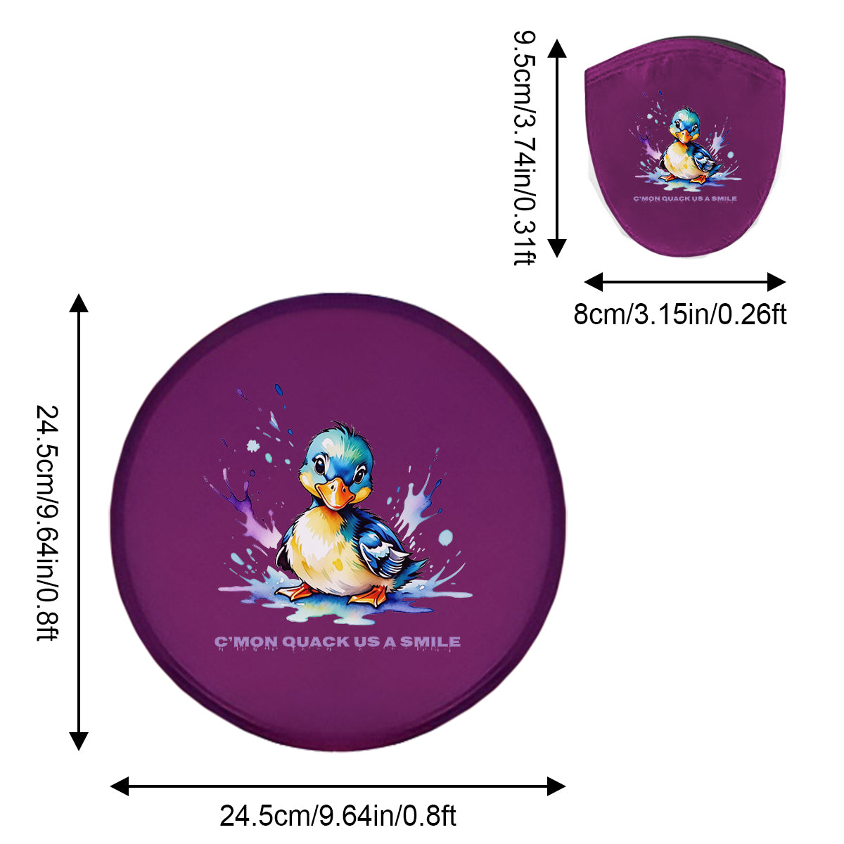 Nylon Folding Fying Disc with Pouch for Advertising