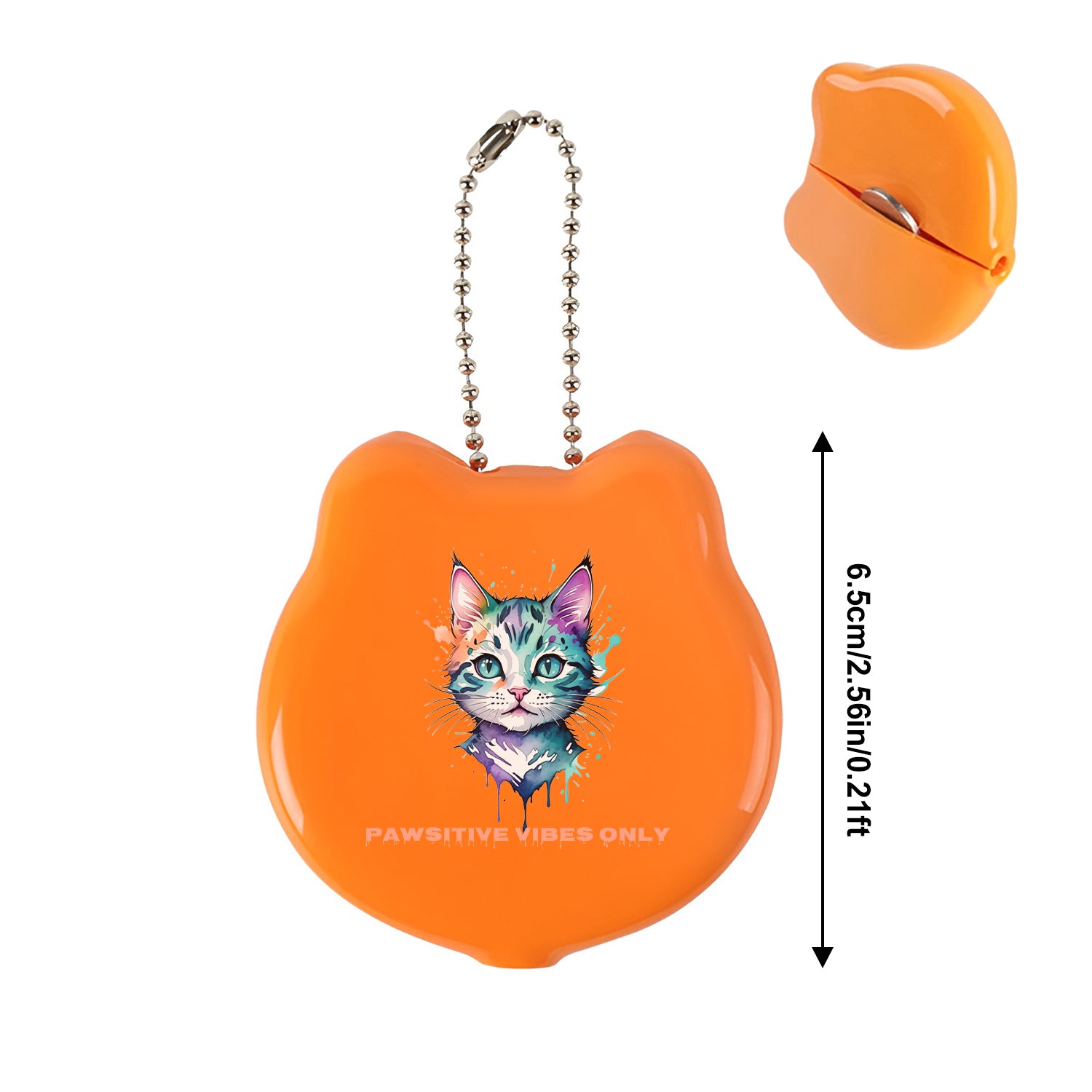 Rubber Cat-shaped Squeeze Coin Pouch