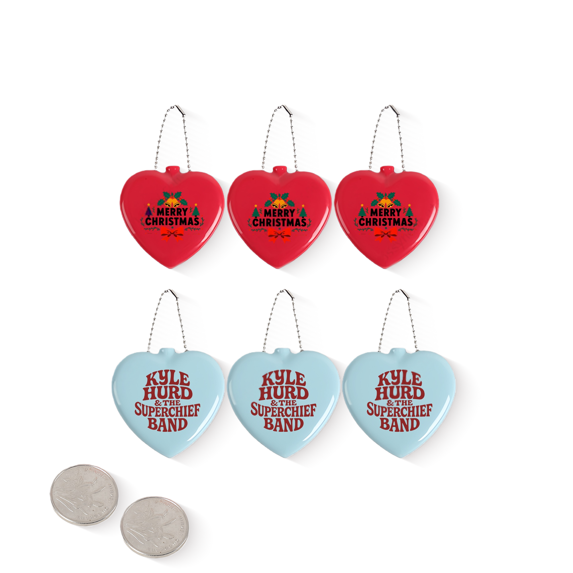 Rubber Heart-shaped Coin Purse Keytag