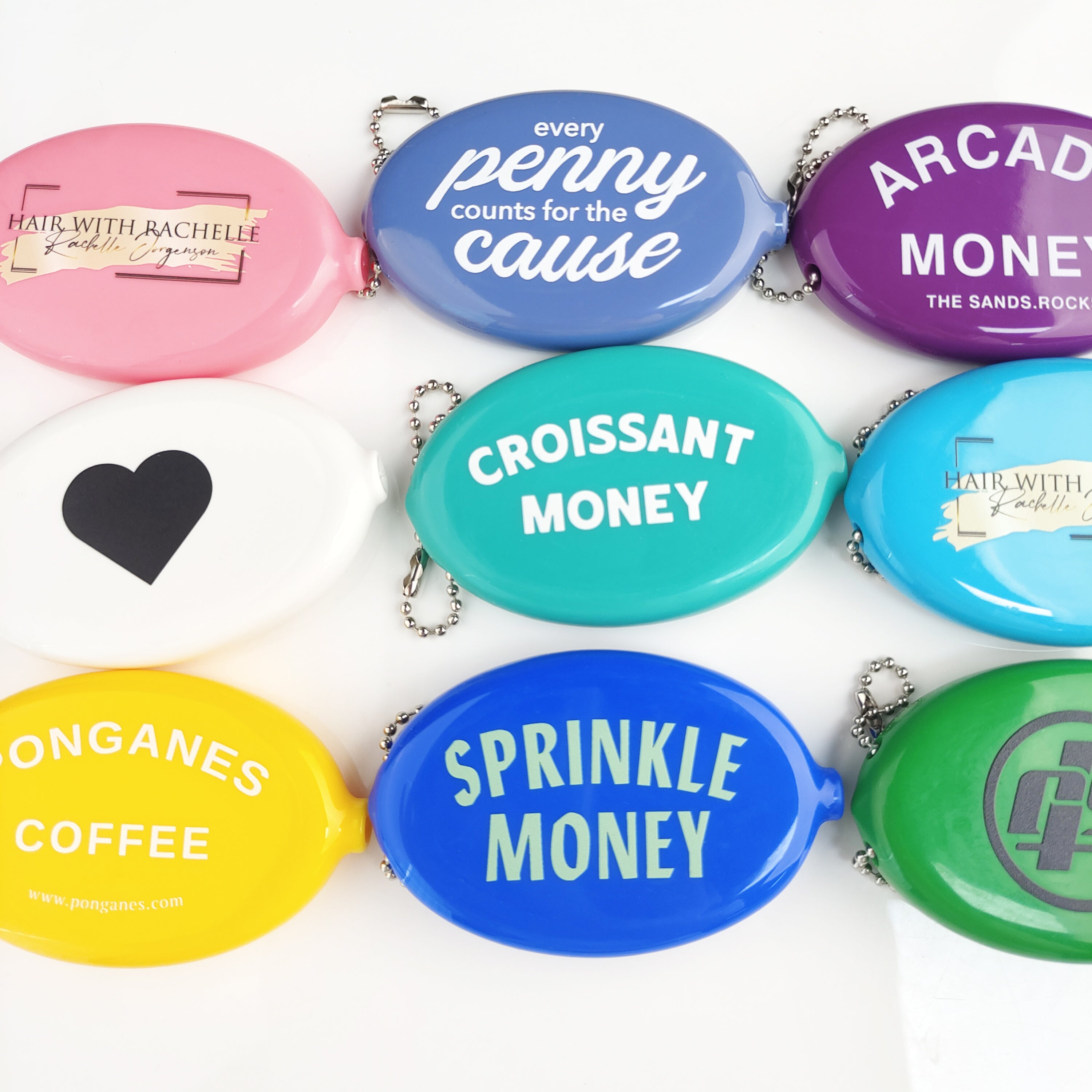 Custom PVC Coin Purse Keychain with Business Logo