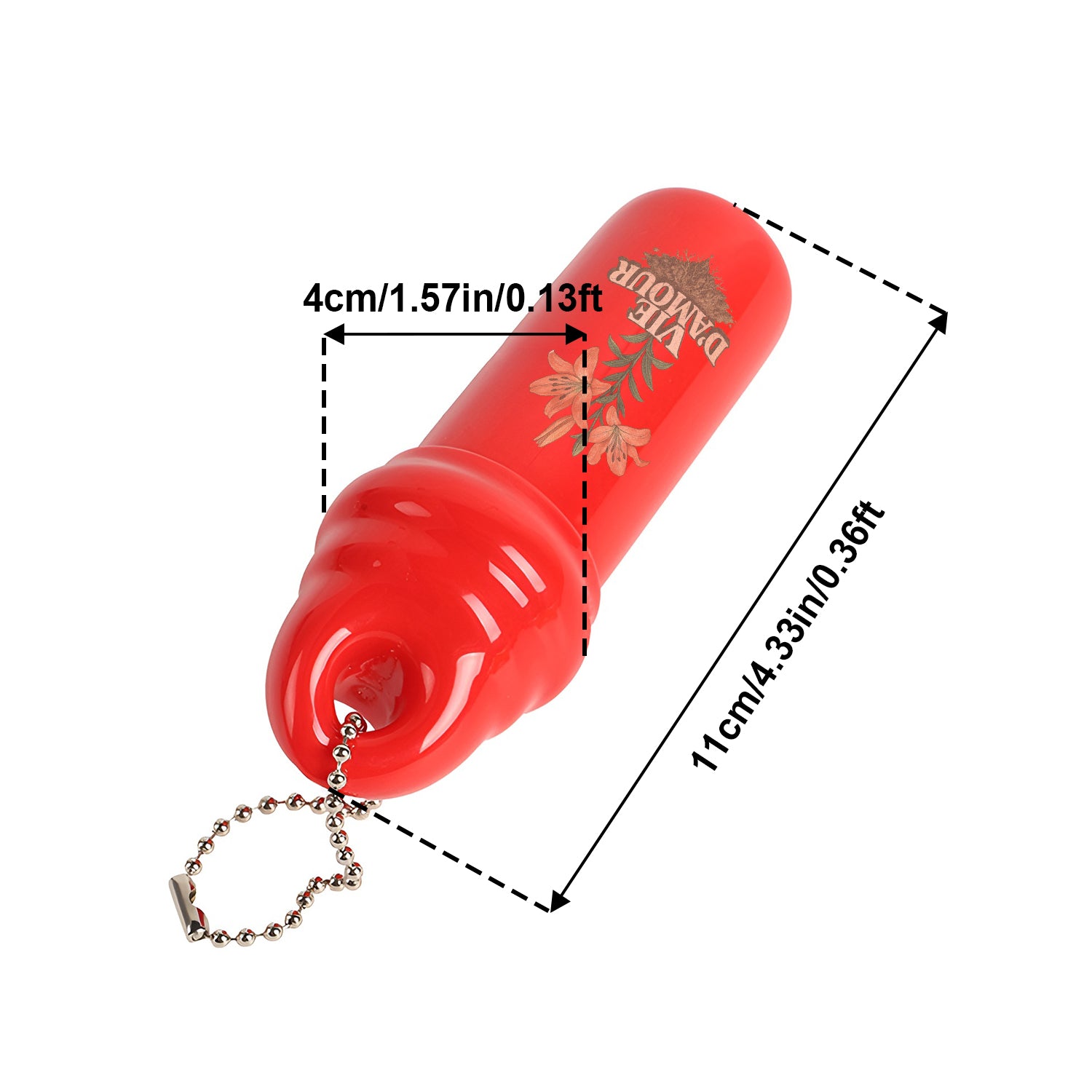 Cylinder Coin Holder Keychain