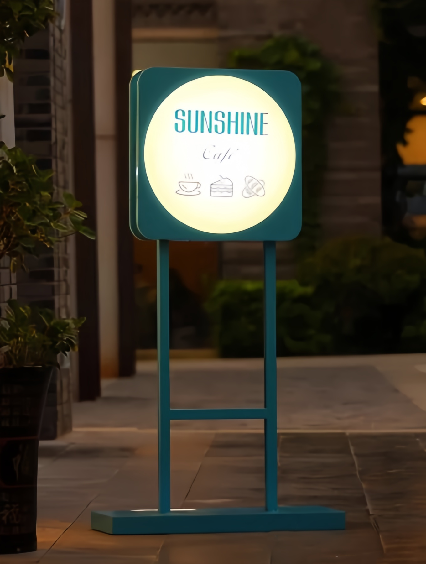 Floor Standing Light Boxes | Stainless Steel Signs | Custom LED Light Boxes