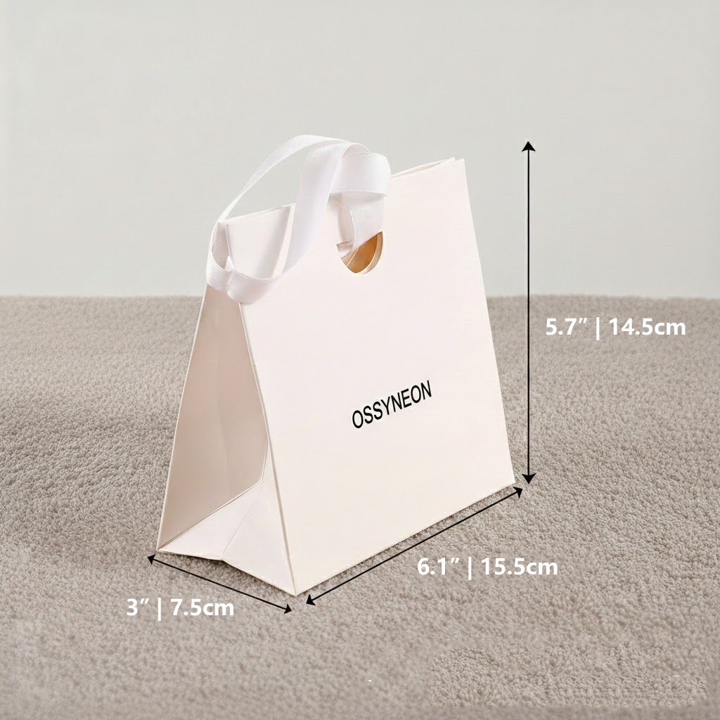 Luxury Custom Paper Bags, High-End Branded Paper Bag with Ribbon Handles