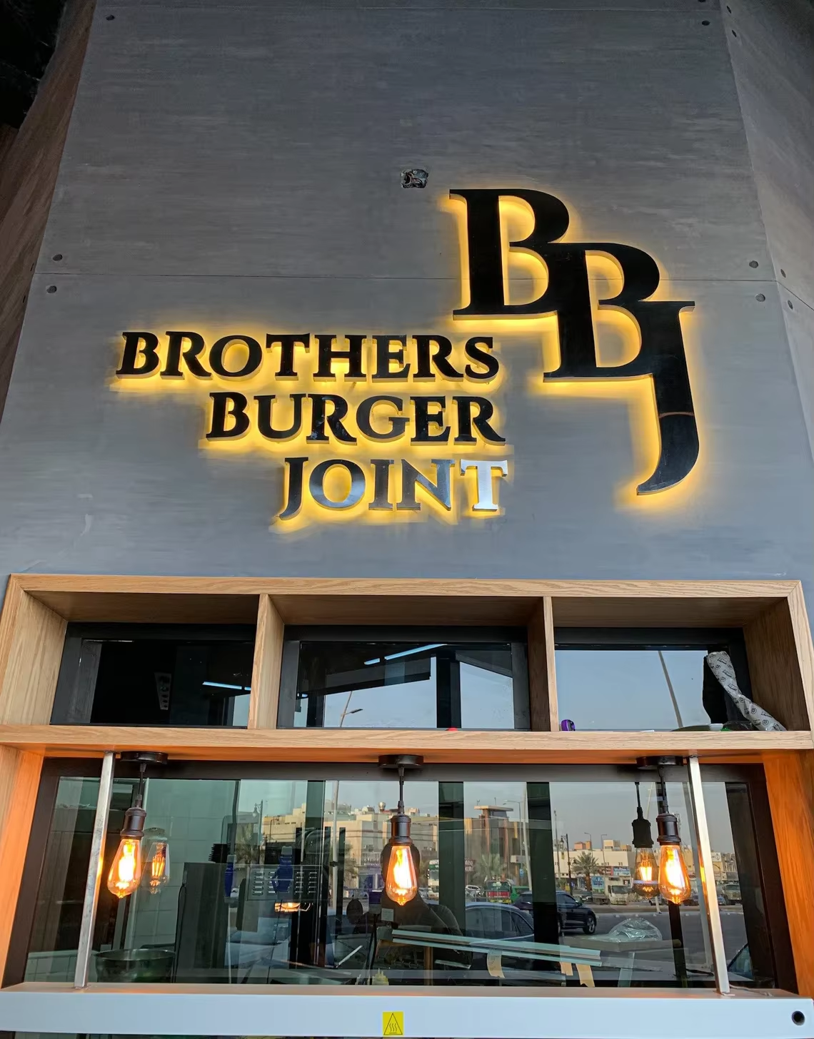 Custom Black Metal Business LED Sign for Studio Company