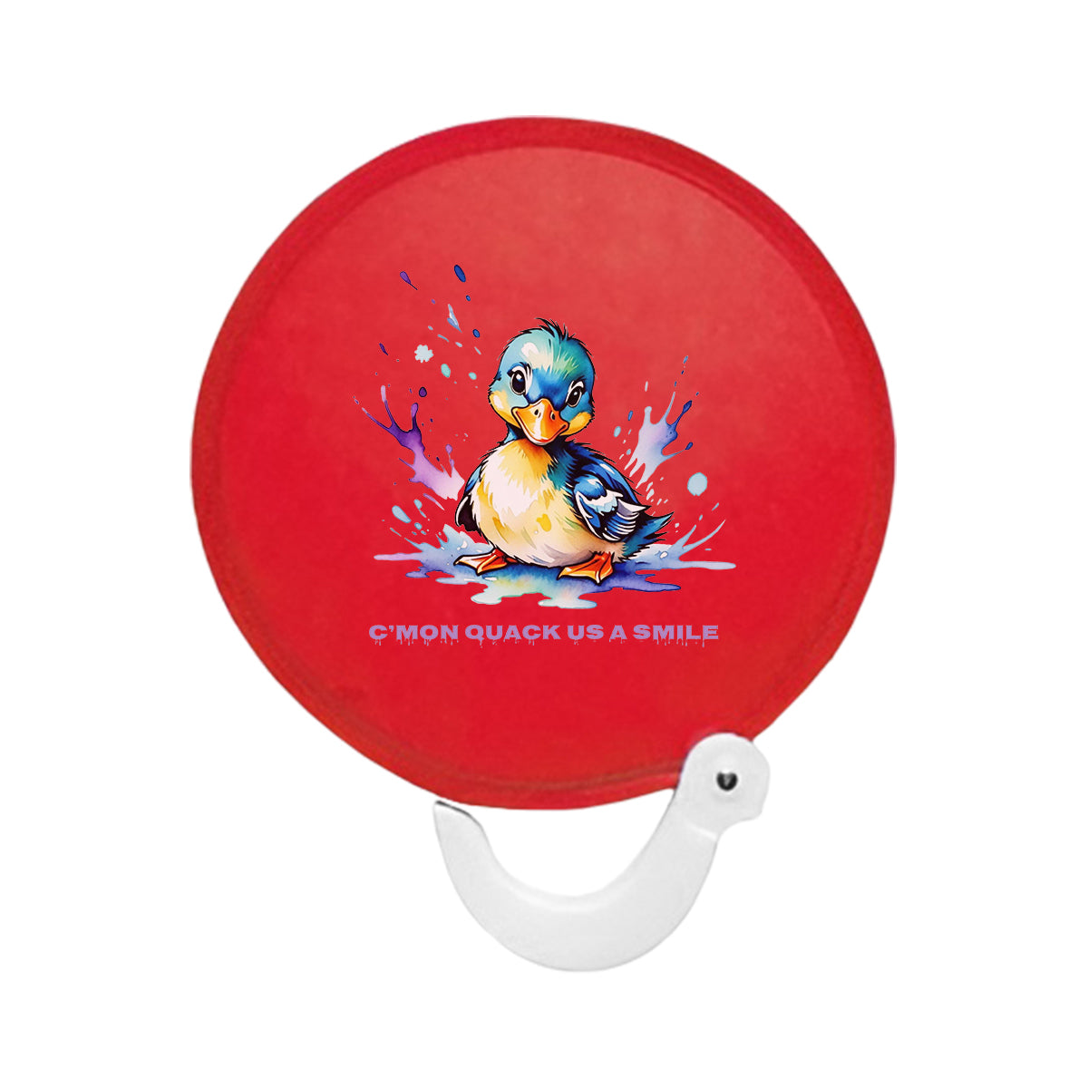 Folding Advertising Flying Disc Hand Fan with Pouch