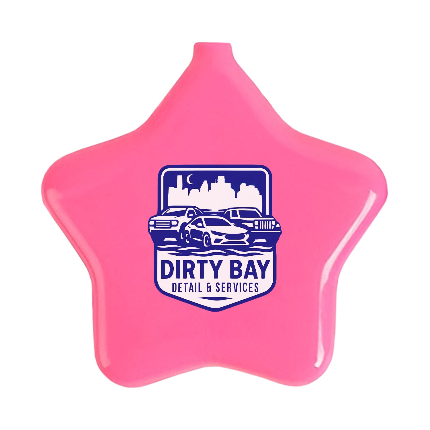 Rubber Star-Shaped Coin Purse with Keychain