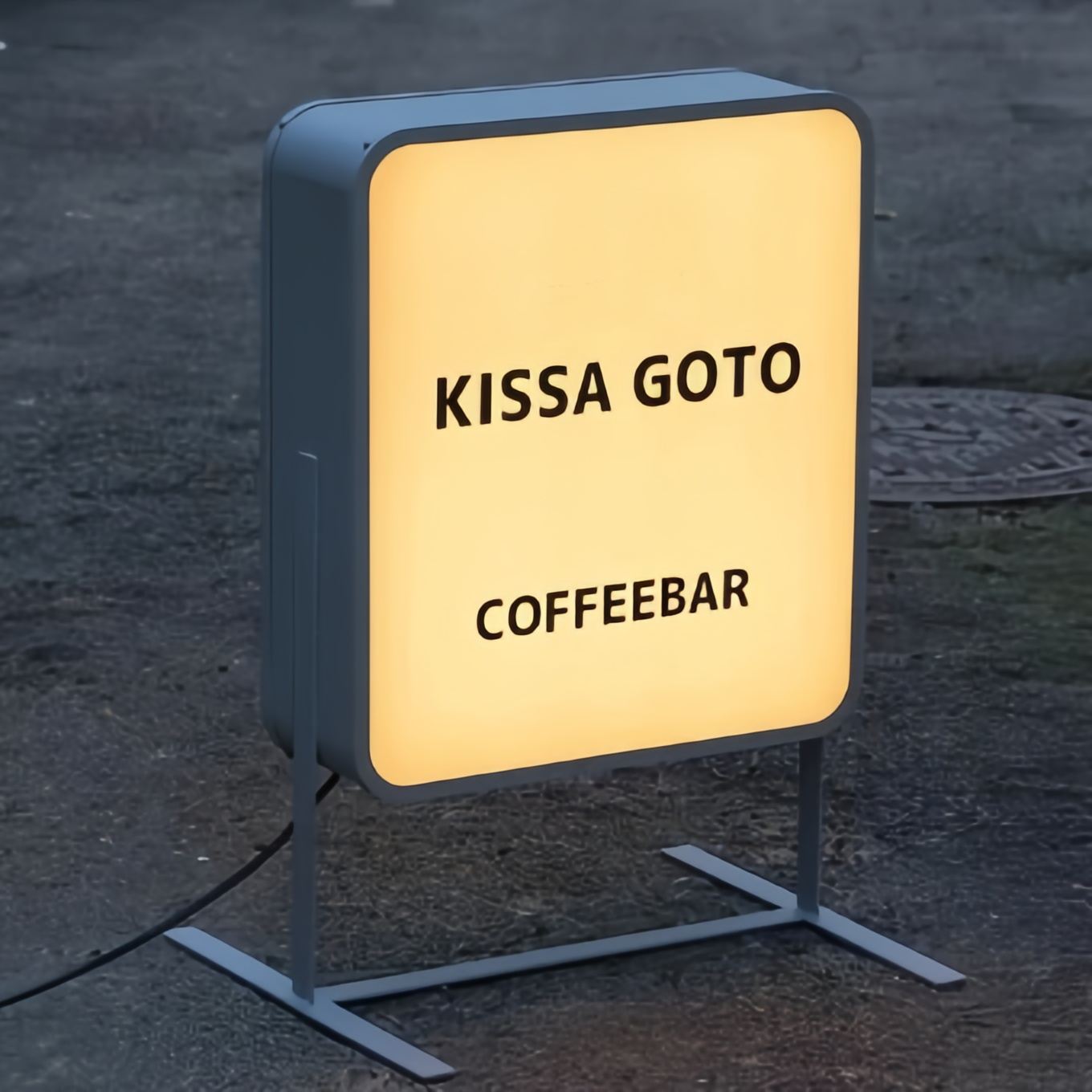 Floor Standing Light Boxes | Stainless Steel Signs | Custom LED Light Boxes