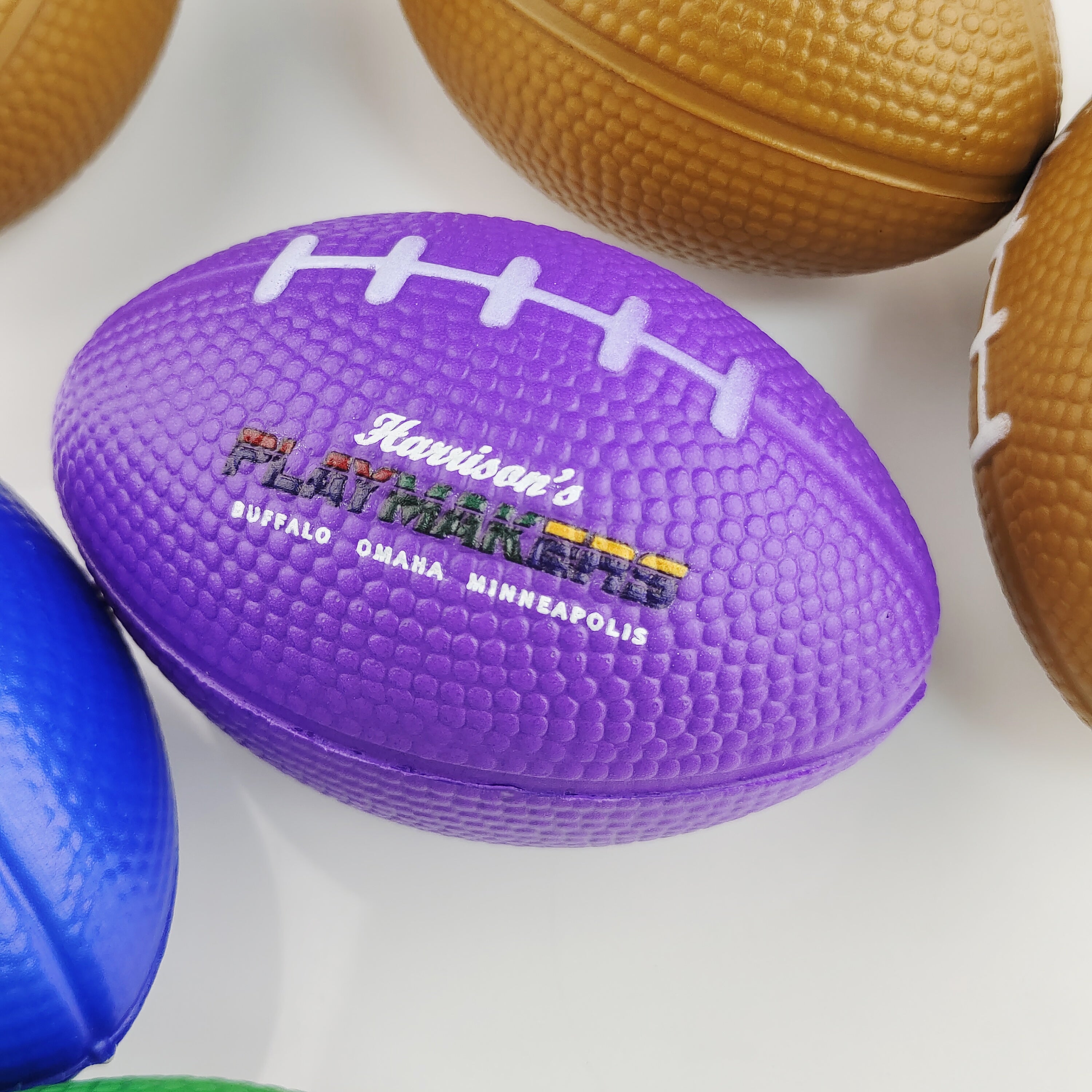 Custom PU Foam Football Ball for Releasing Pressure Sports Promotions