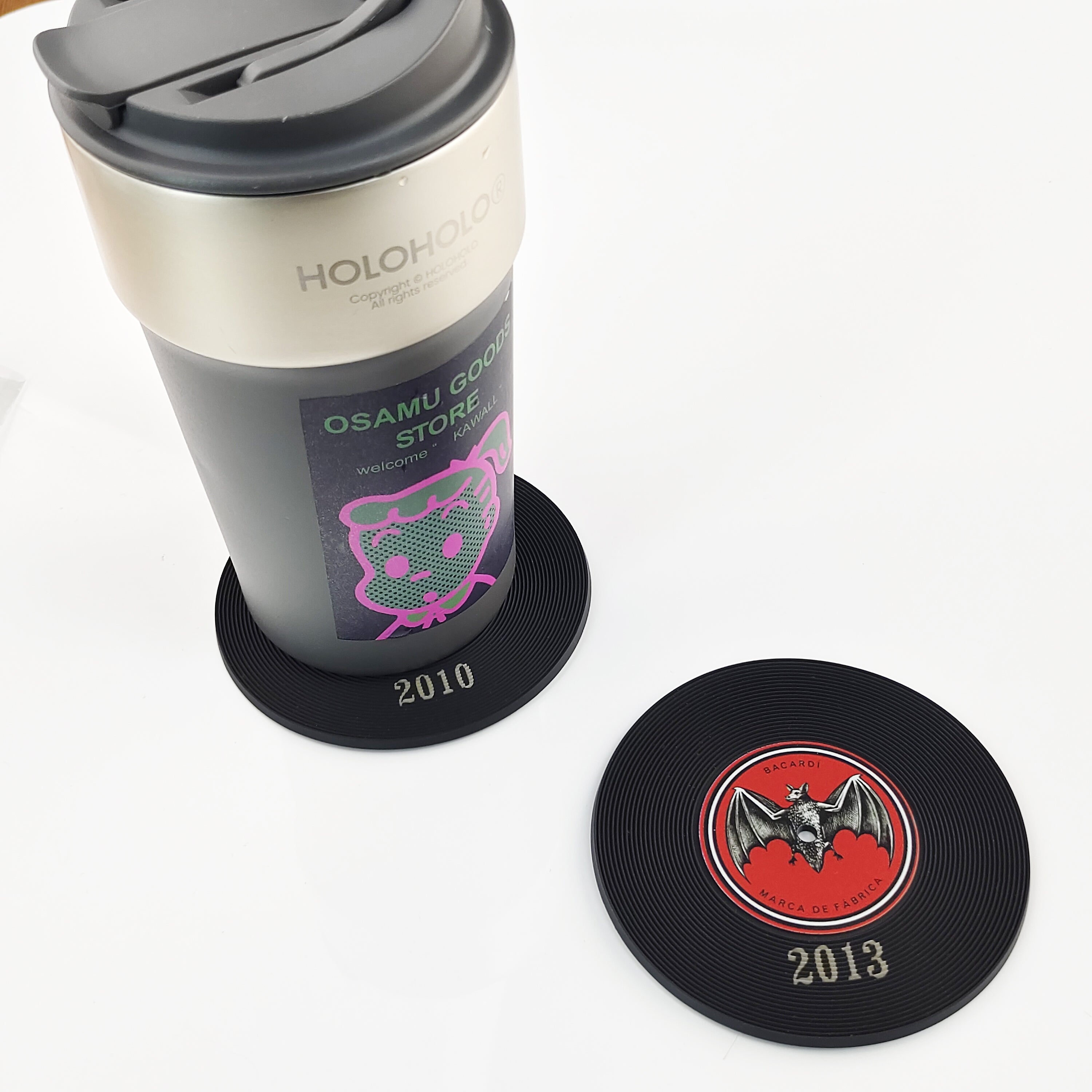 Custom Vintage PVC Record Coaster for Wedding Gifts Trendy Hosehold