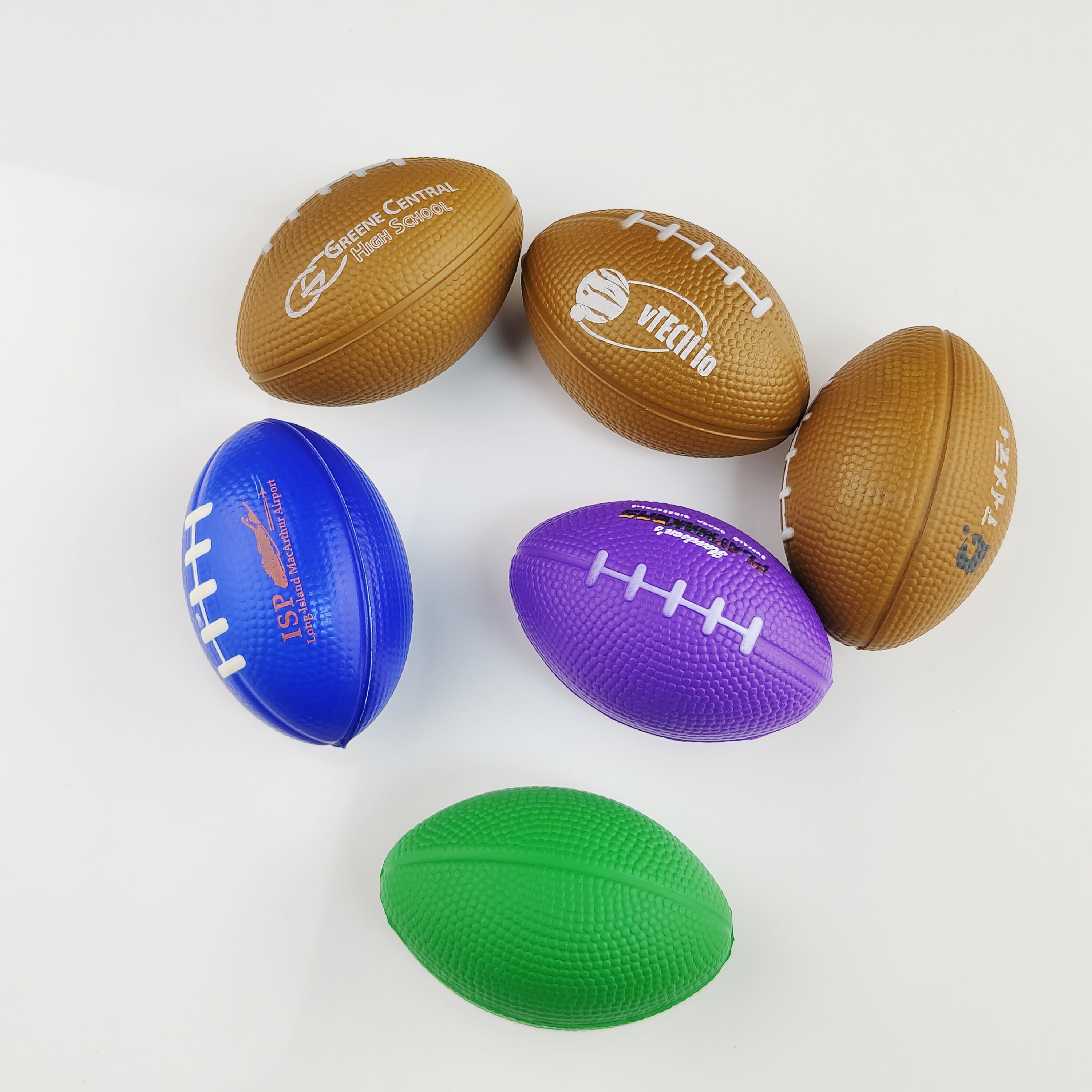 Custom PU Foam Football Ball for Releasing Pressure Sports Promotions