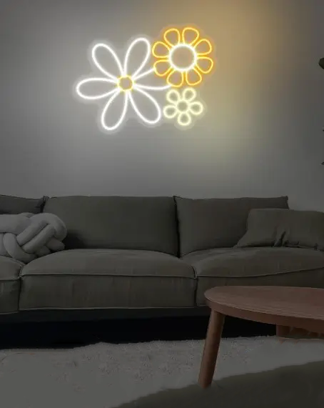 Little daisy LED neon signs | Flower Home Decor