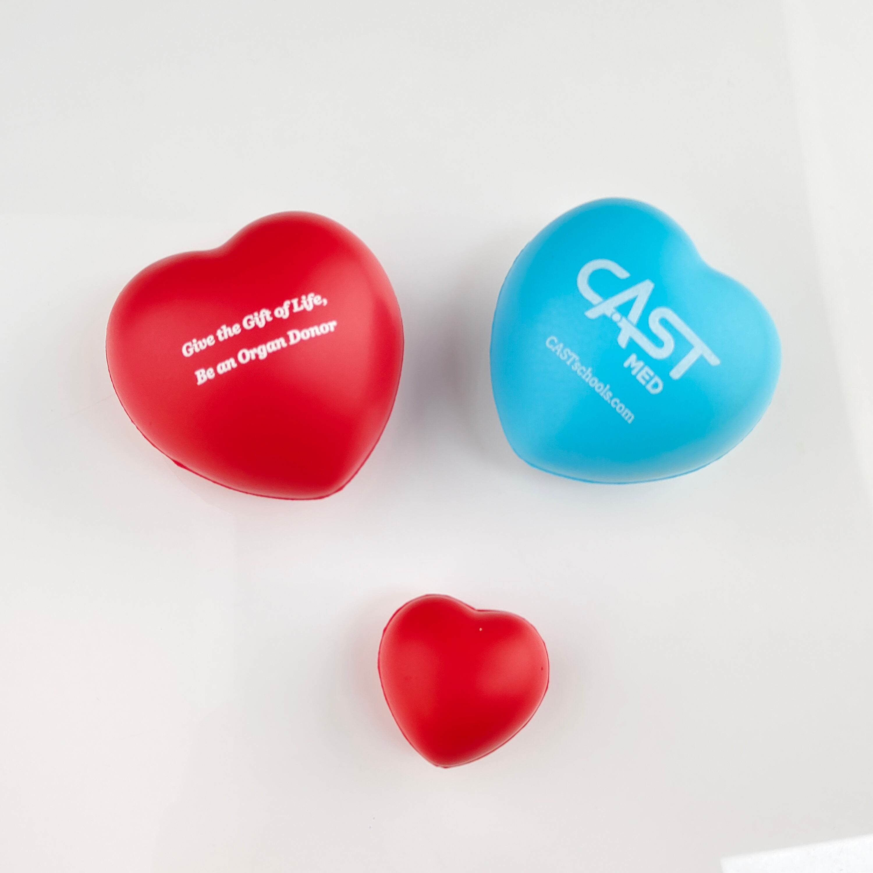 Custom Logo Heart Ball for School and Office  Pressure Release