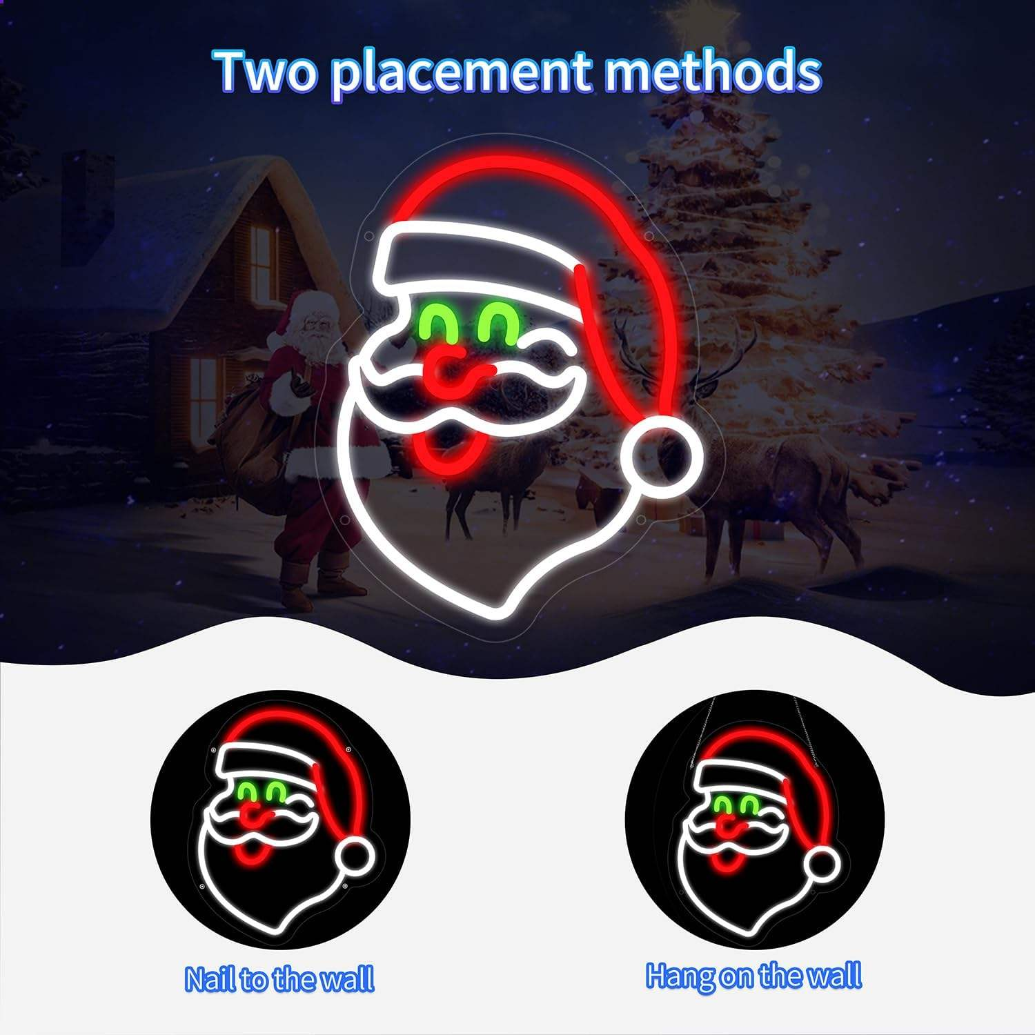 Christmas Santa Claus LED Neon Sign