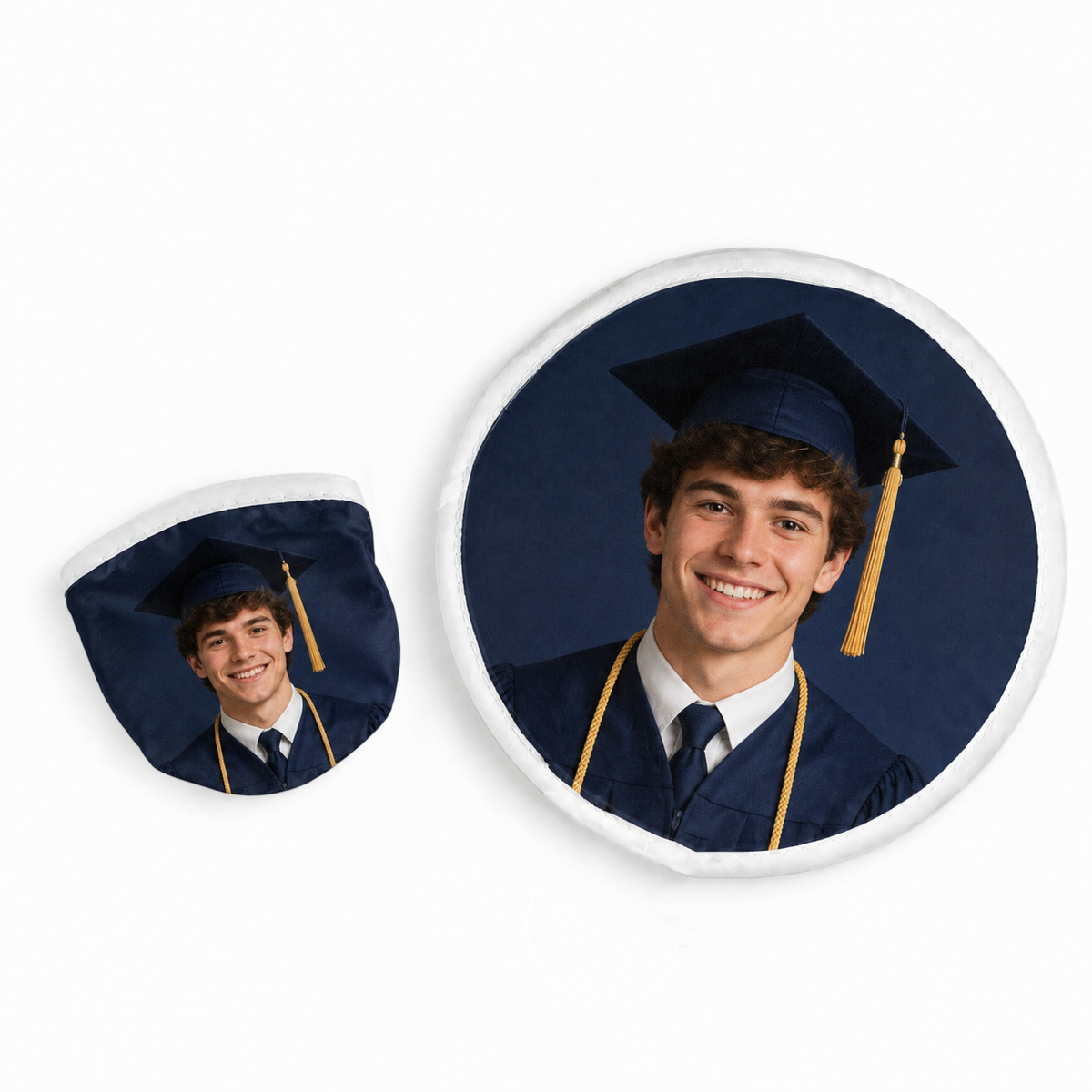 100pcs Personalized Nylon Folding Fying Disc with Pouch for Advertising, Summer Events, Wedding & Graduation