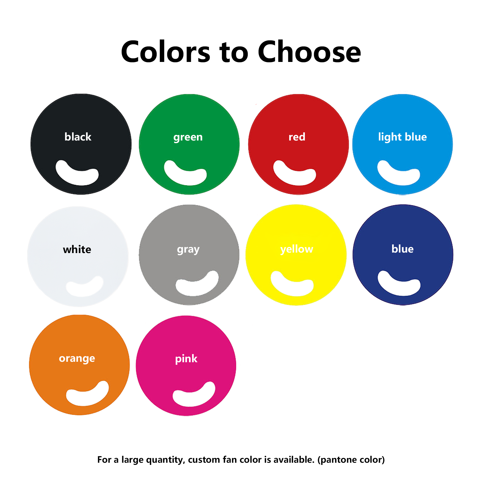 Custom Round Marketing Fans for Branding and Wedding