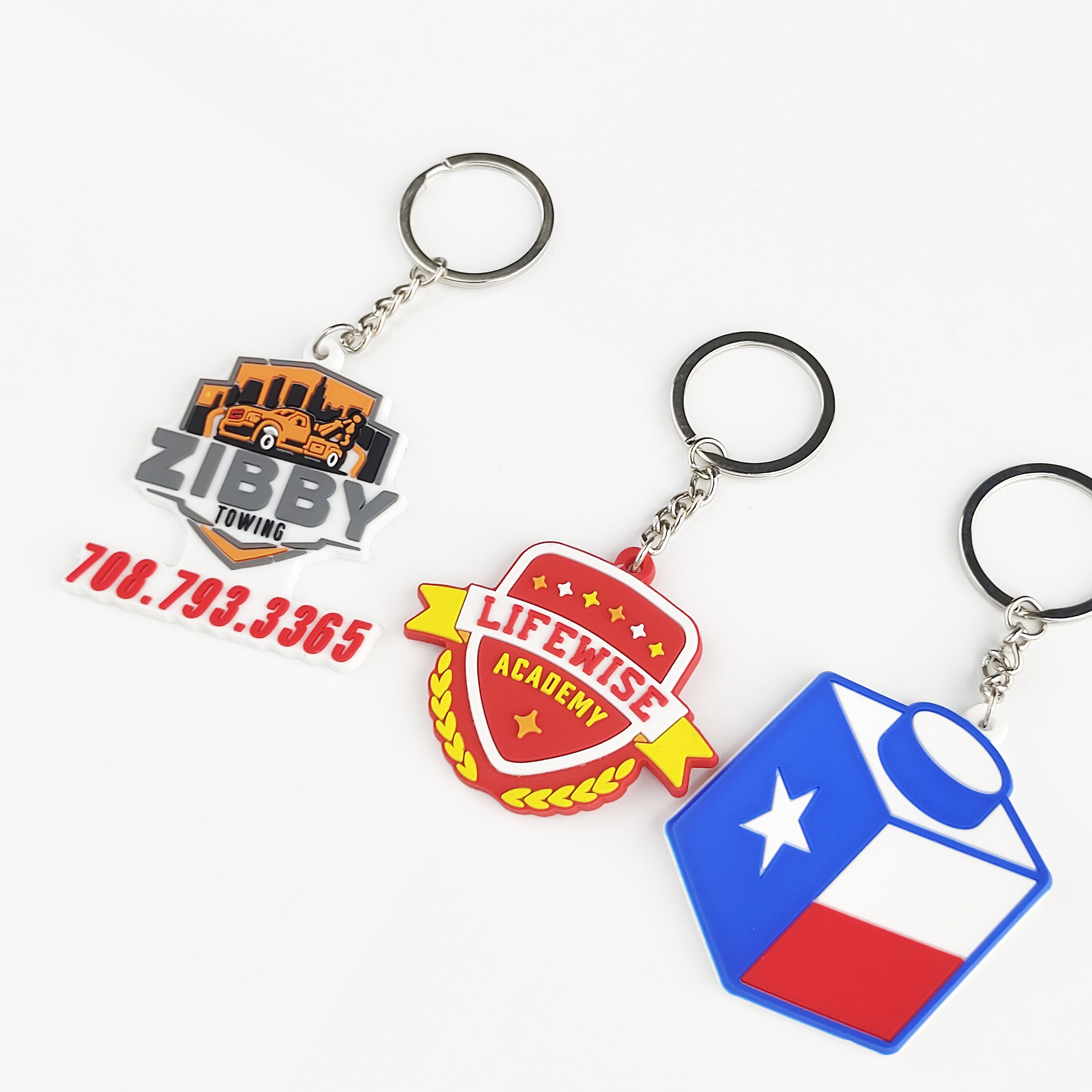 Custom 3D-Printed Keychains with Business Logo