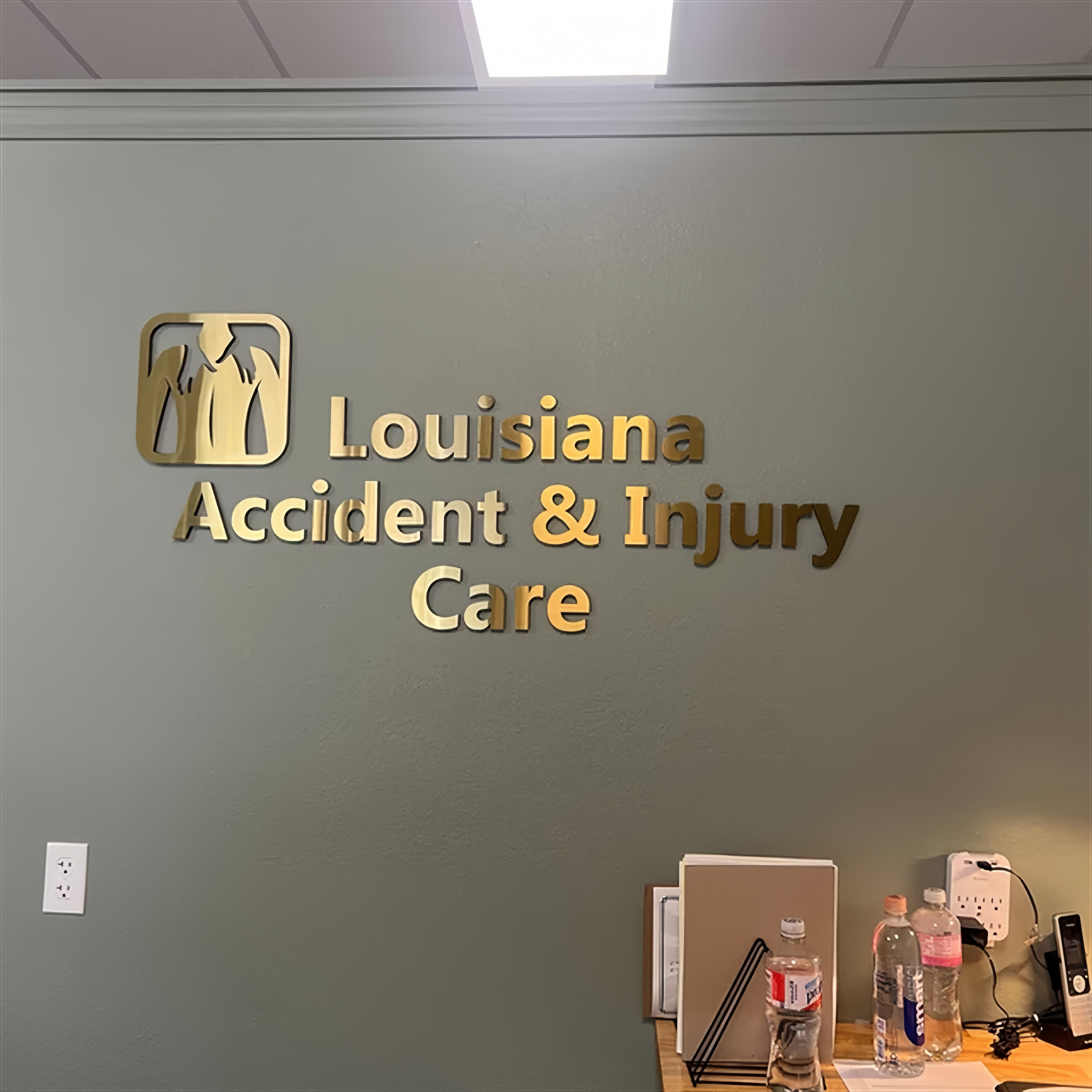 Thick Mirror Gold Business Logo Signs | Reception Logo Sign | Lobby Signs | Custom 3D Sign for an Office