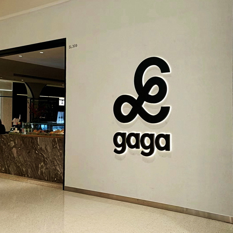 Custom Black Metal Business LED Sign for Studio Company