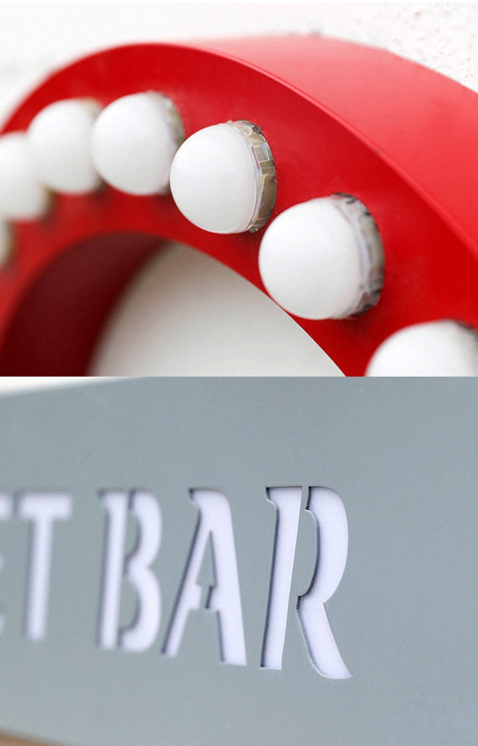 LED Bulb Light Box | Advertising Boards Meatal Shop Sign | Restaurant Bar Business Signage