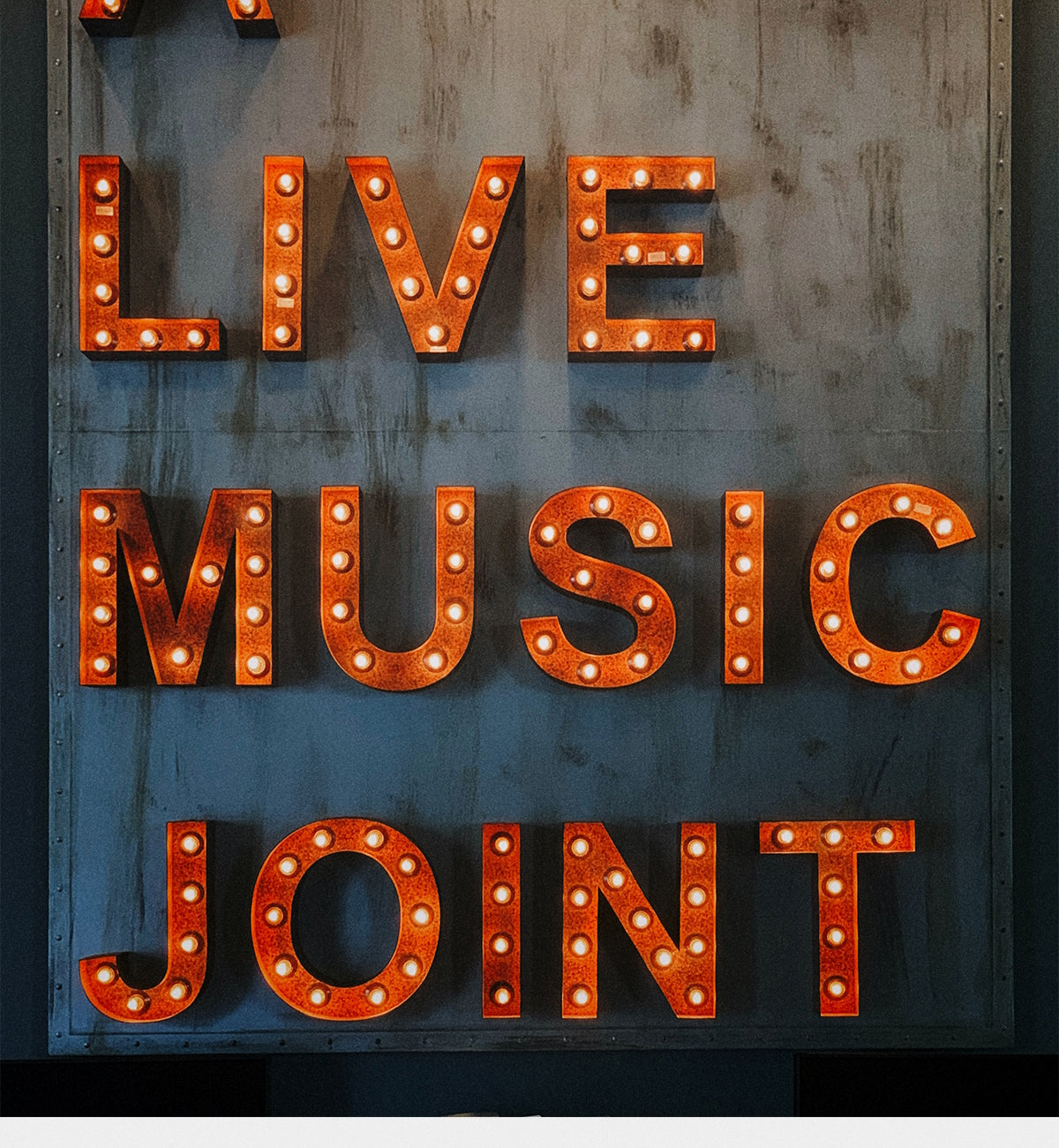 Marquee Light Letters With Lightbulbs | 3D Metal Sign | Vintage Business Signs
