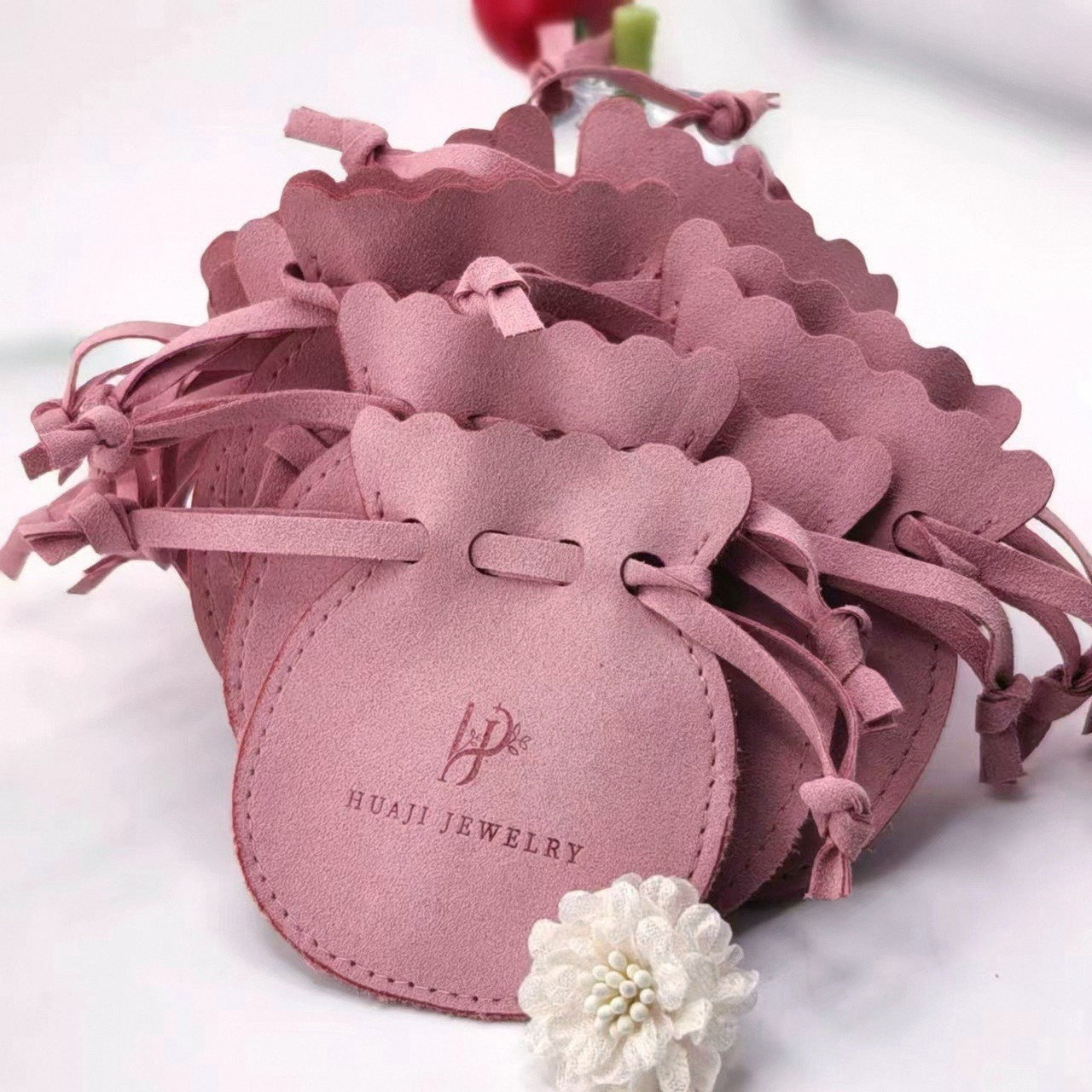 Microfiber Drawstring Jewelry Bag for Earrings, Rings, Bracelets