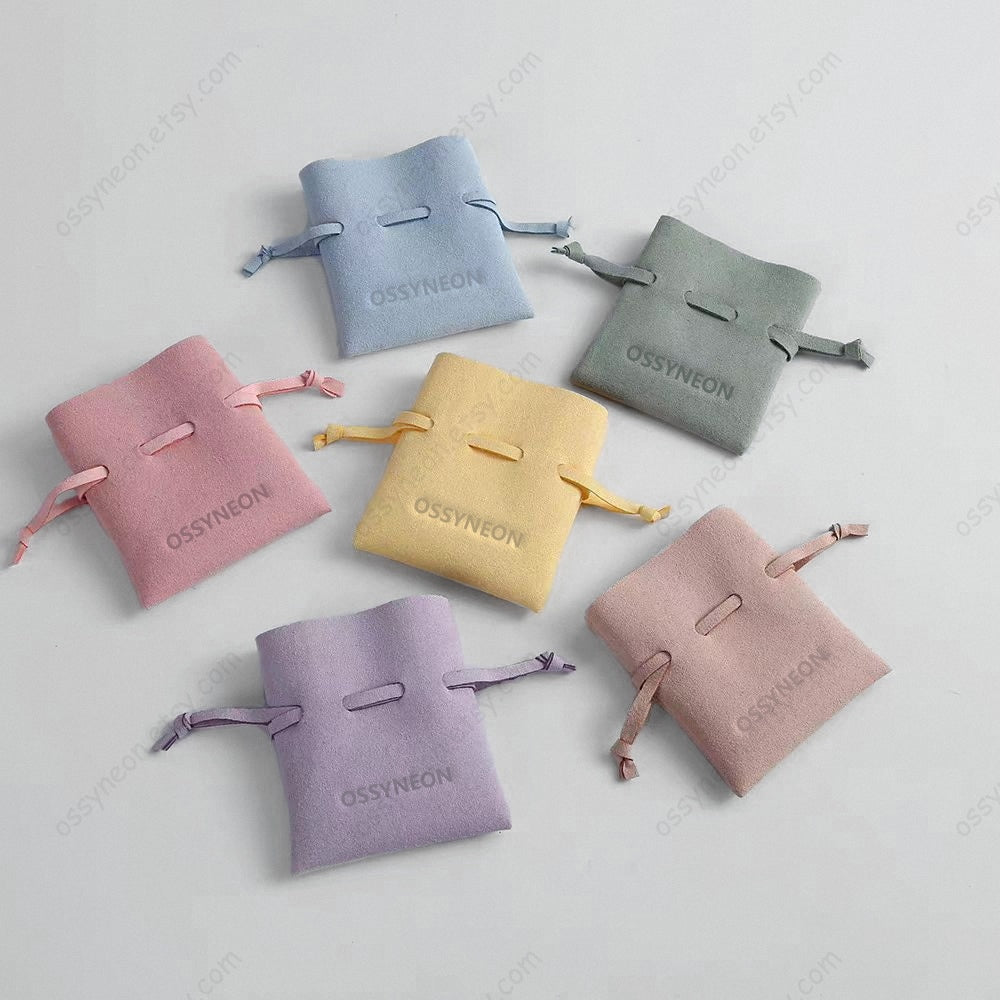 Custom Drawstring Jewelry Earring Bags