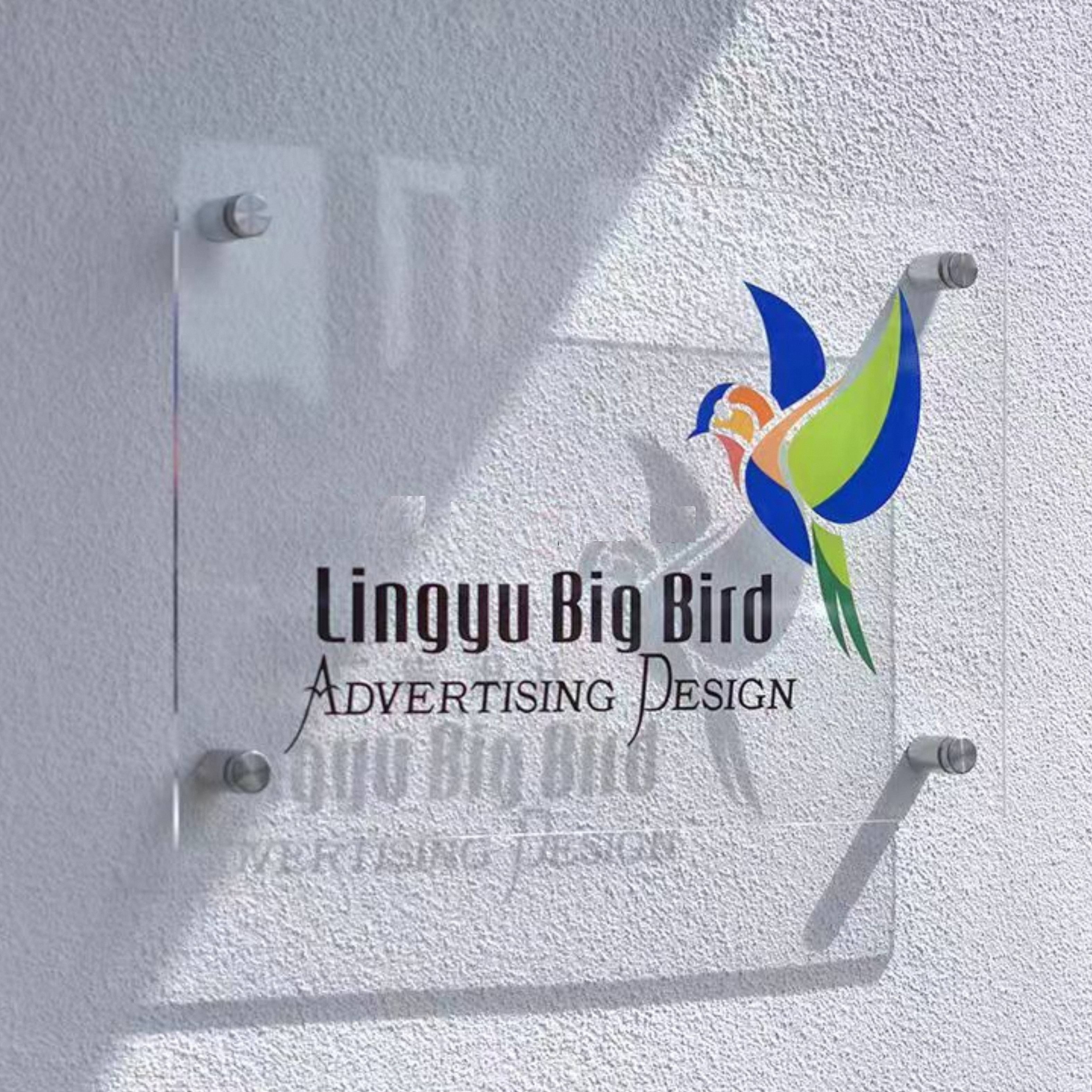 Acrylic Business Logo Storefront Sign for Office, Beauty Salon