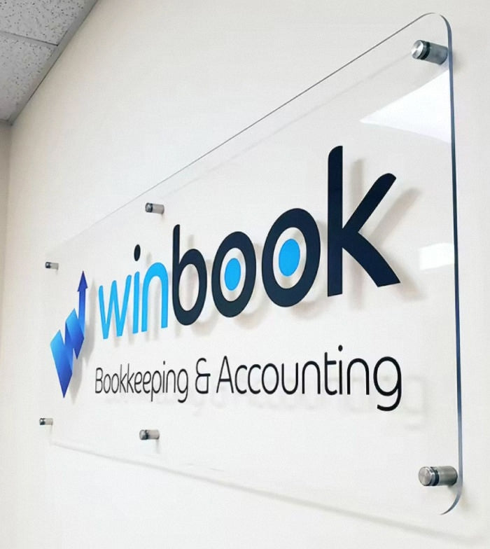 Acrylic Business Logo Storefront Sign for Office, Beauty Salon