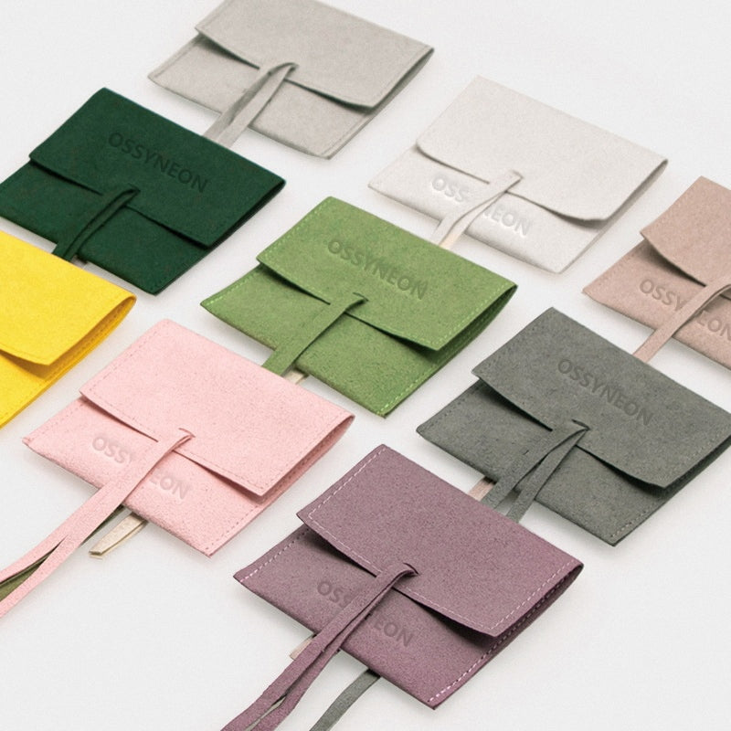 Bowknot Microfiber Jewelry Pouch, Soft Gift Bag with Logo