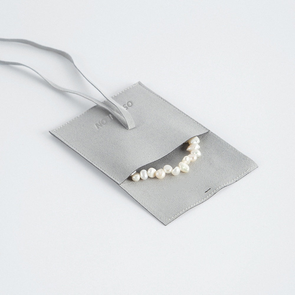 Bowknot Microfiber Jewelry Pouch, Soft Gift Bag with Logo