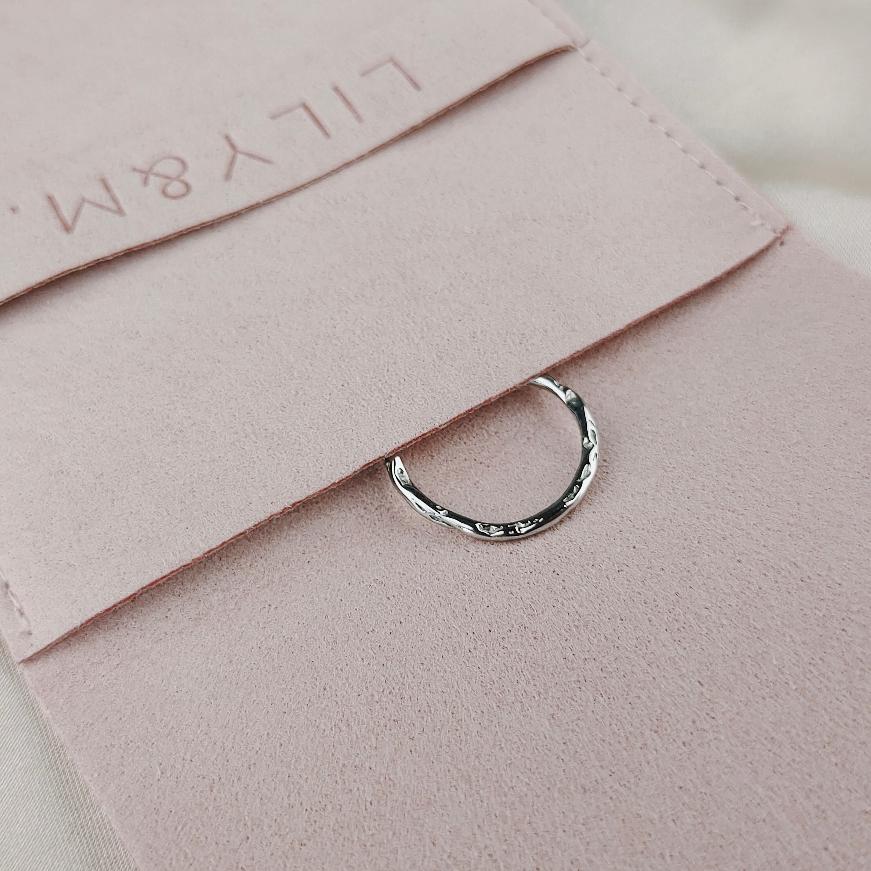 Envelope Style Custom Microfiber Jewelry Pouch with Branded Logo