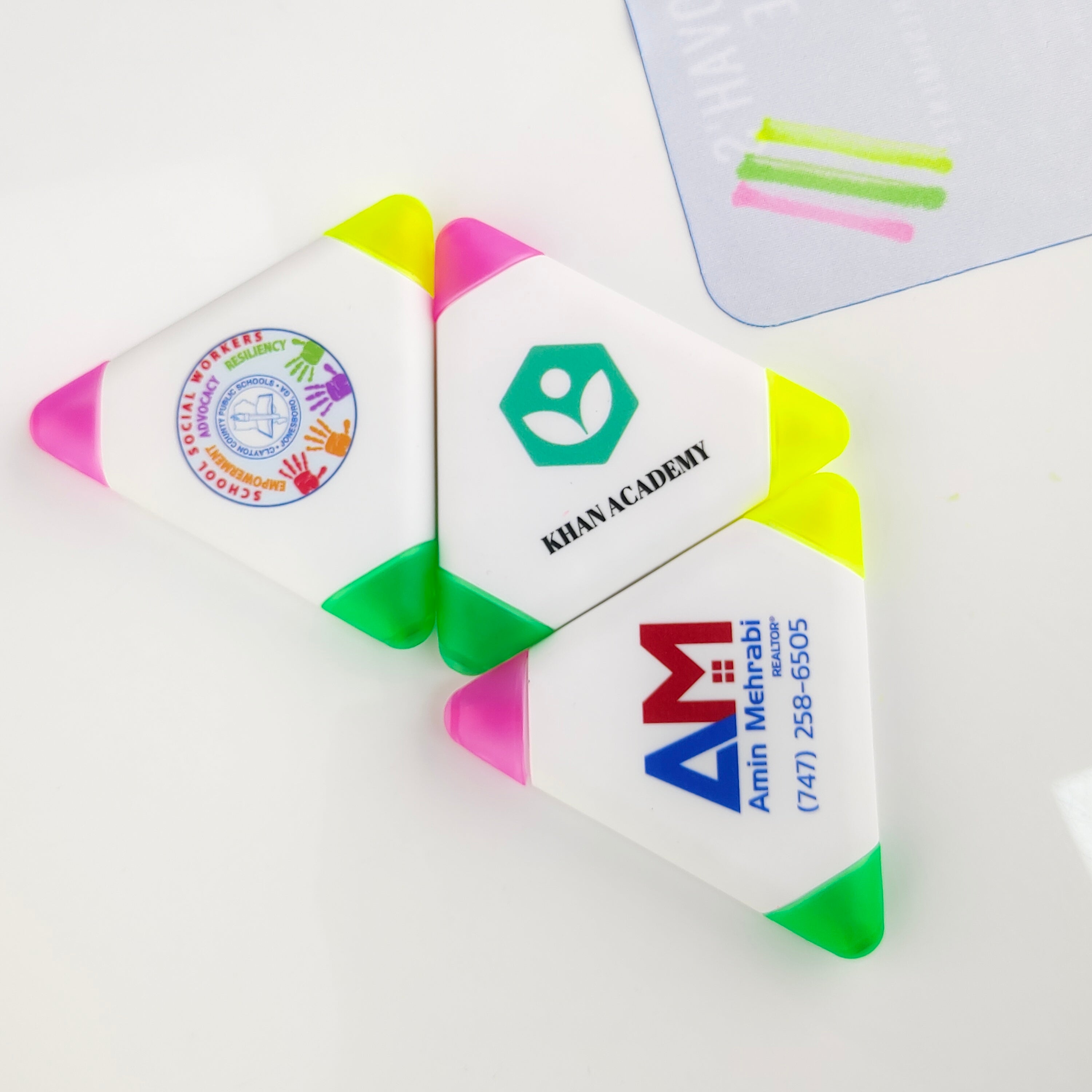 Custom Logo Highlighter Pen for School, Event and Office