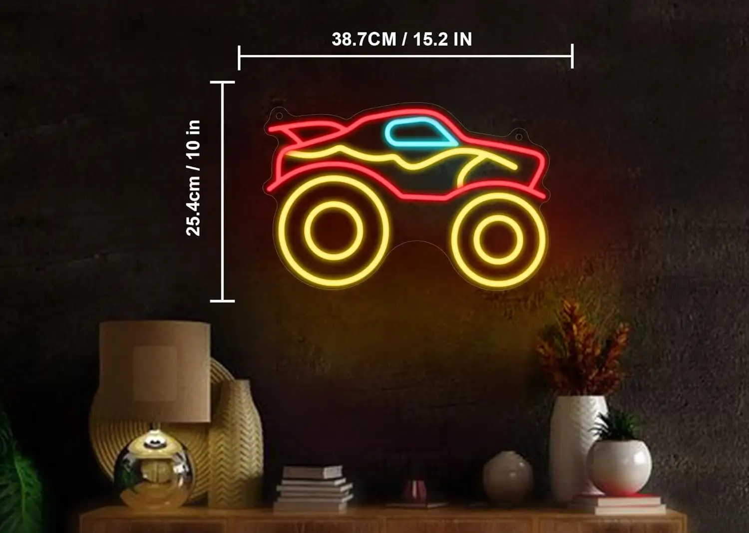 Truck LED Neon | Kid's Room Neon | Neon Decor for Men's Garage
