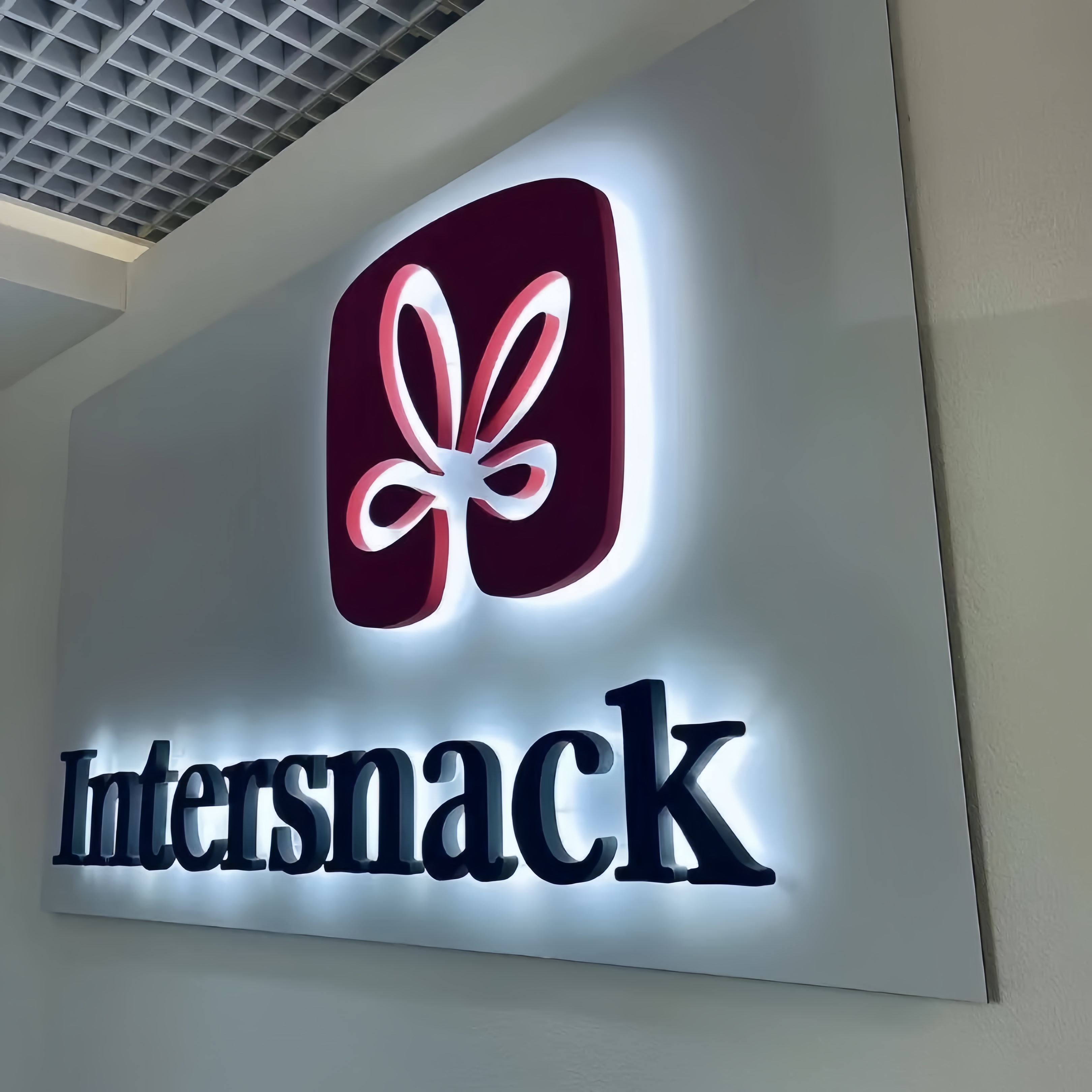 Personalized Colorful Metal Backlit Sign Office Wall Decor Sign