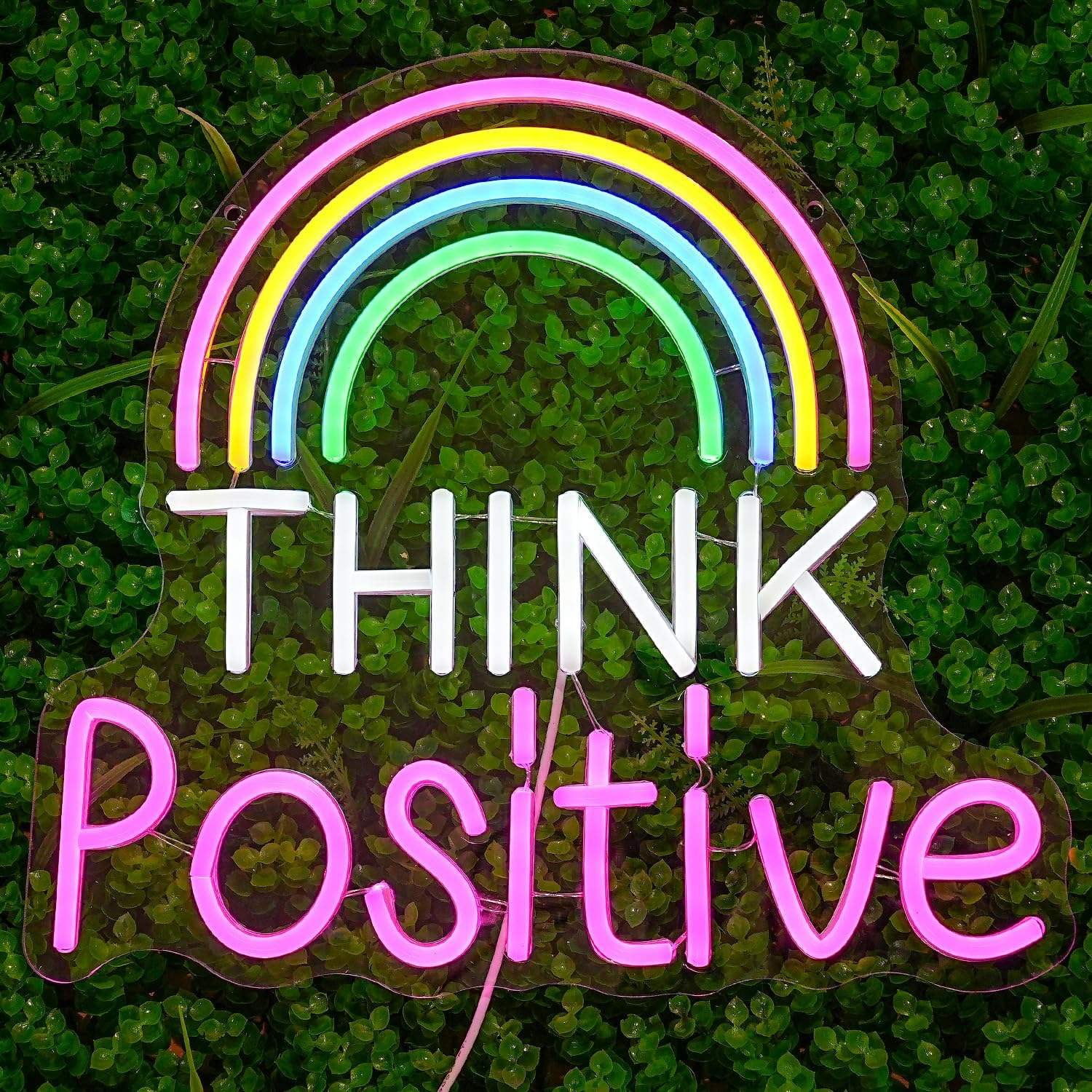 Think Positive LED Neon Sign For Kid's Gifts