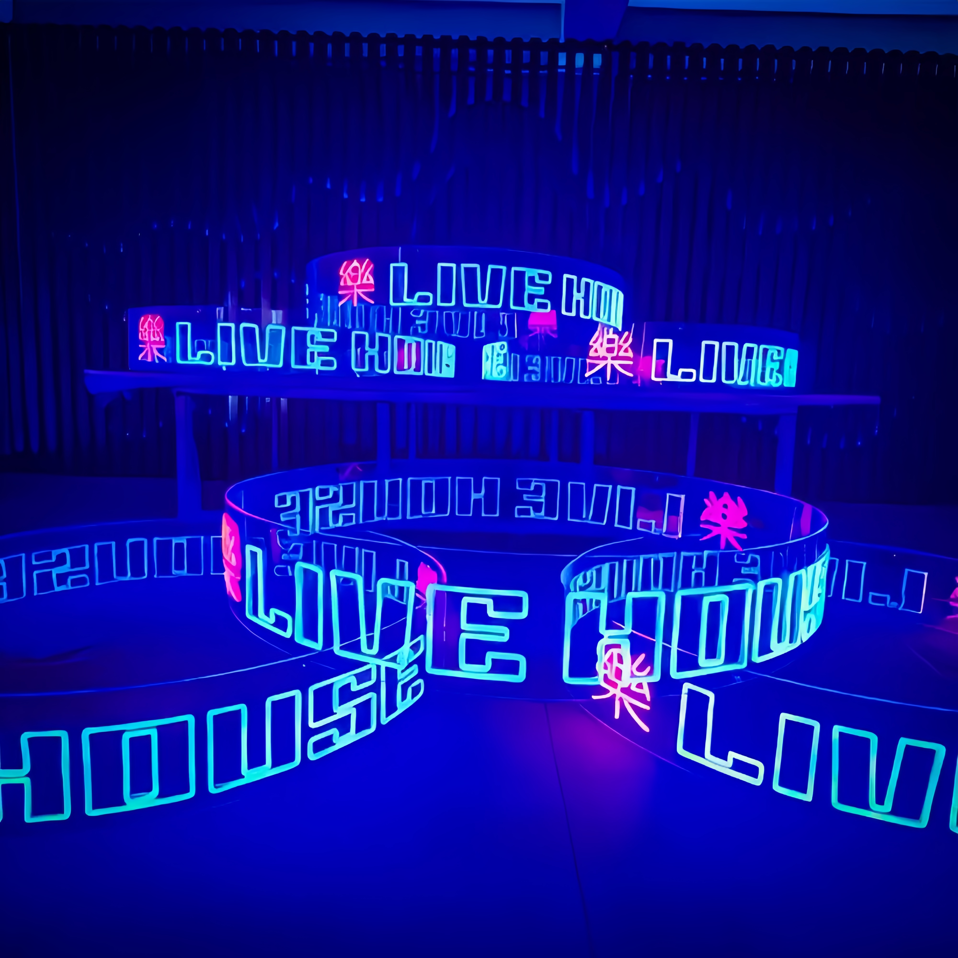 Round Ceiling Neon Sign | Acrylic Chandelier Neon Light | Neon Sign for Bar Club Decorate