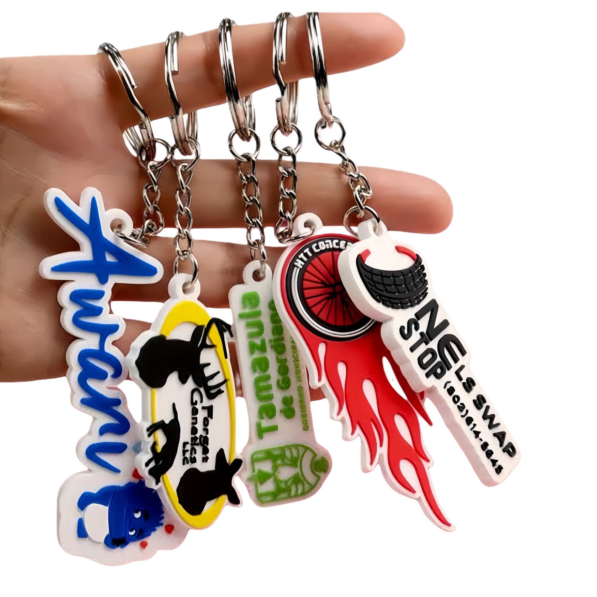 Custom PVC 3D Keychain, Soft Rubber Keychain for Branding and Personal Use